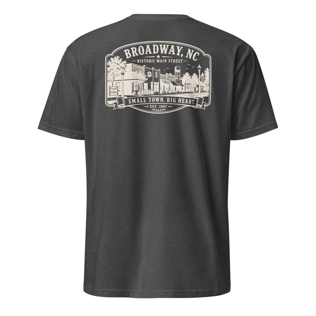 Broadway, NC - Main Street - Short-Sleeve Unisex