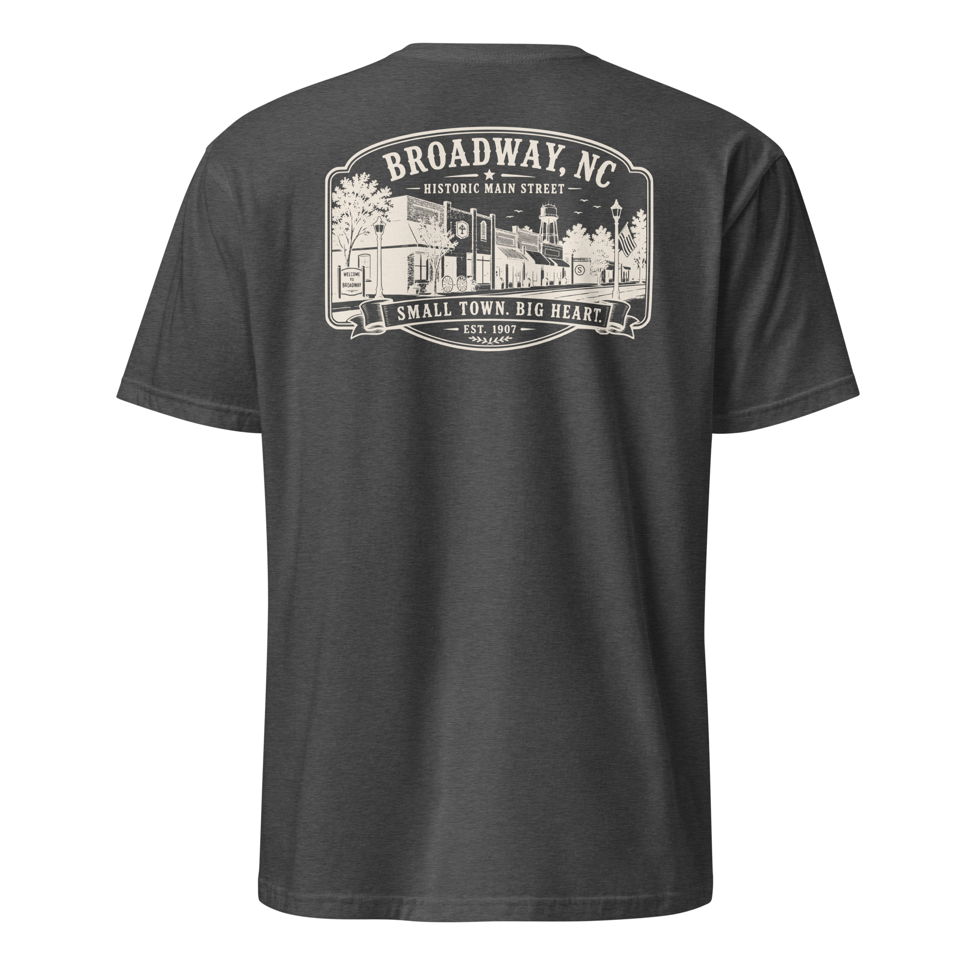 Broadway, NC - Main Street - Short-Sleeve Unisex