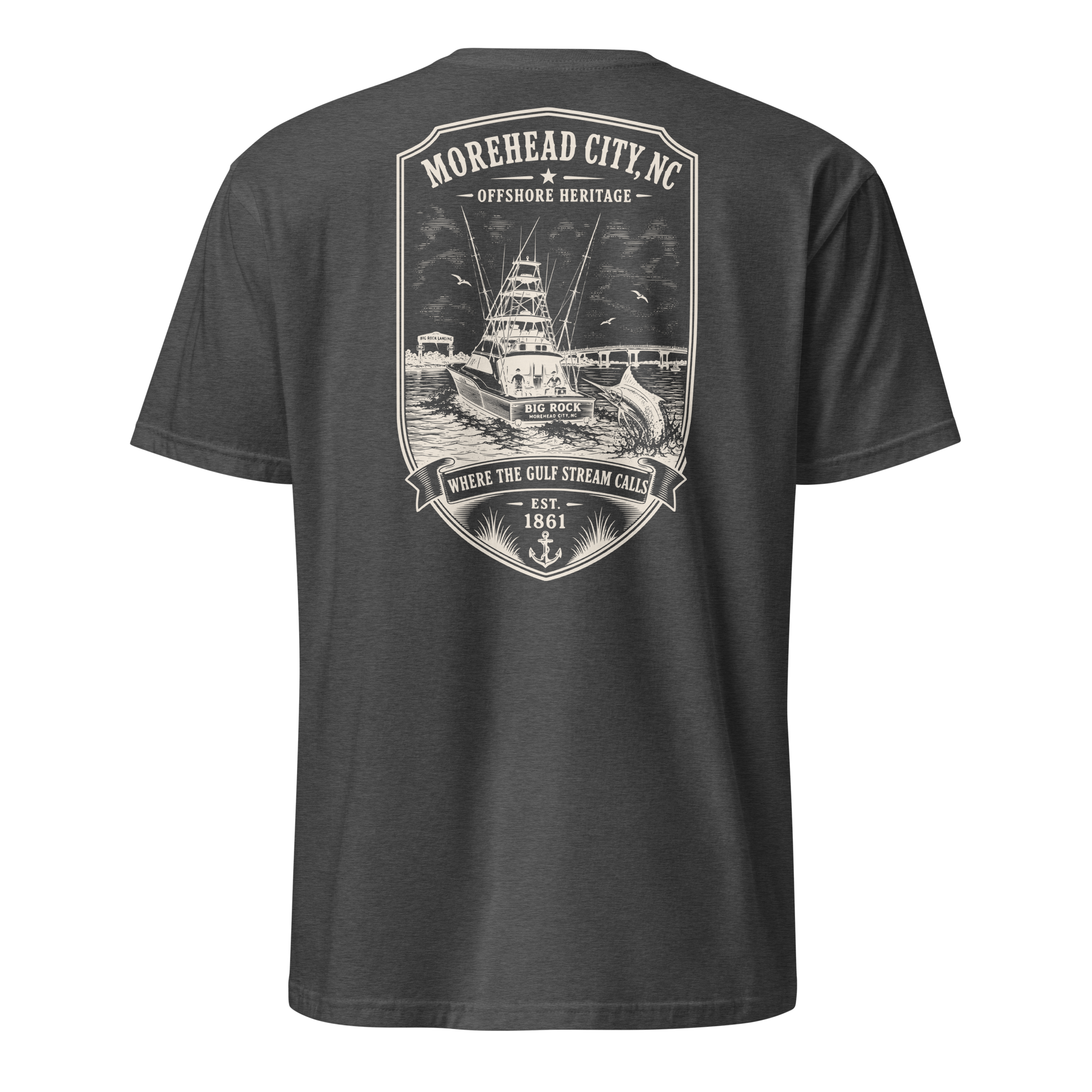 Morehead City - Big Rock - Short-Sleeve Unisex