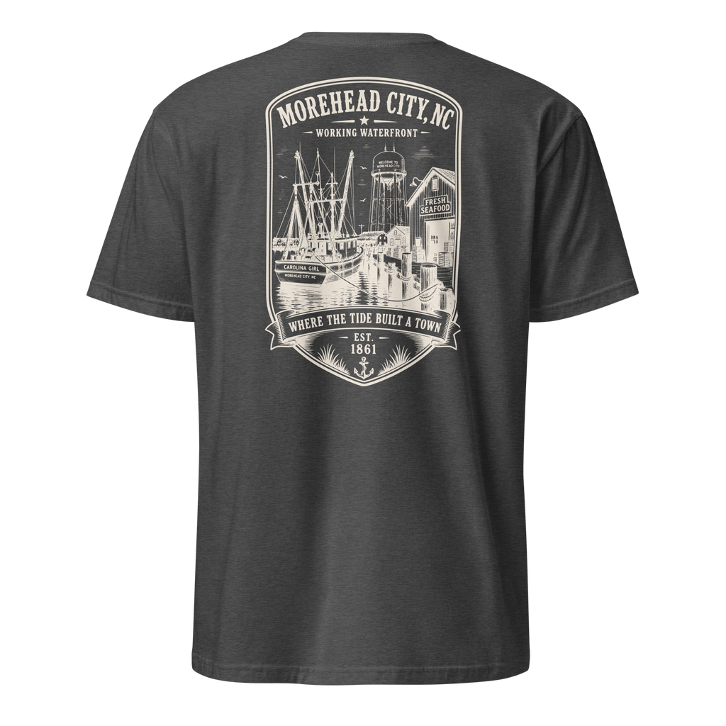 Morehead City - Historic Waterfront - Short-Sleeve Unisex