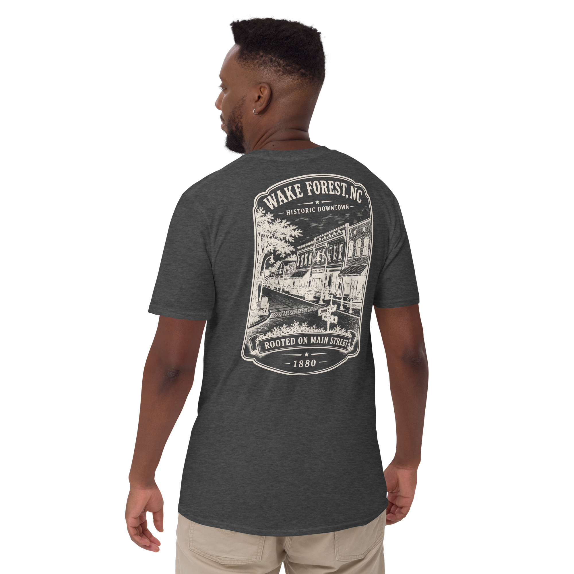 Wake Forest, NC - Historic Downtown - Short-Sleeve Unisex