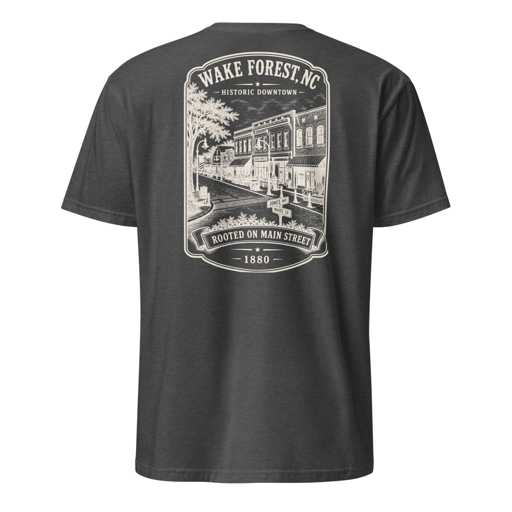 Wake Forest, NC - Historic Downtown - Short-Sleeve Unisex