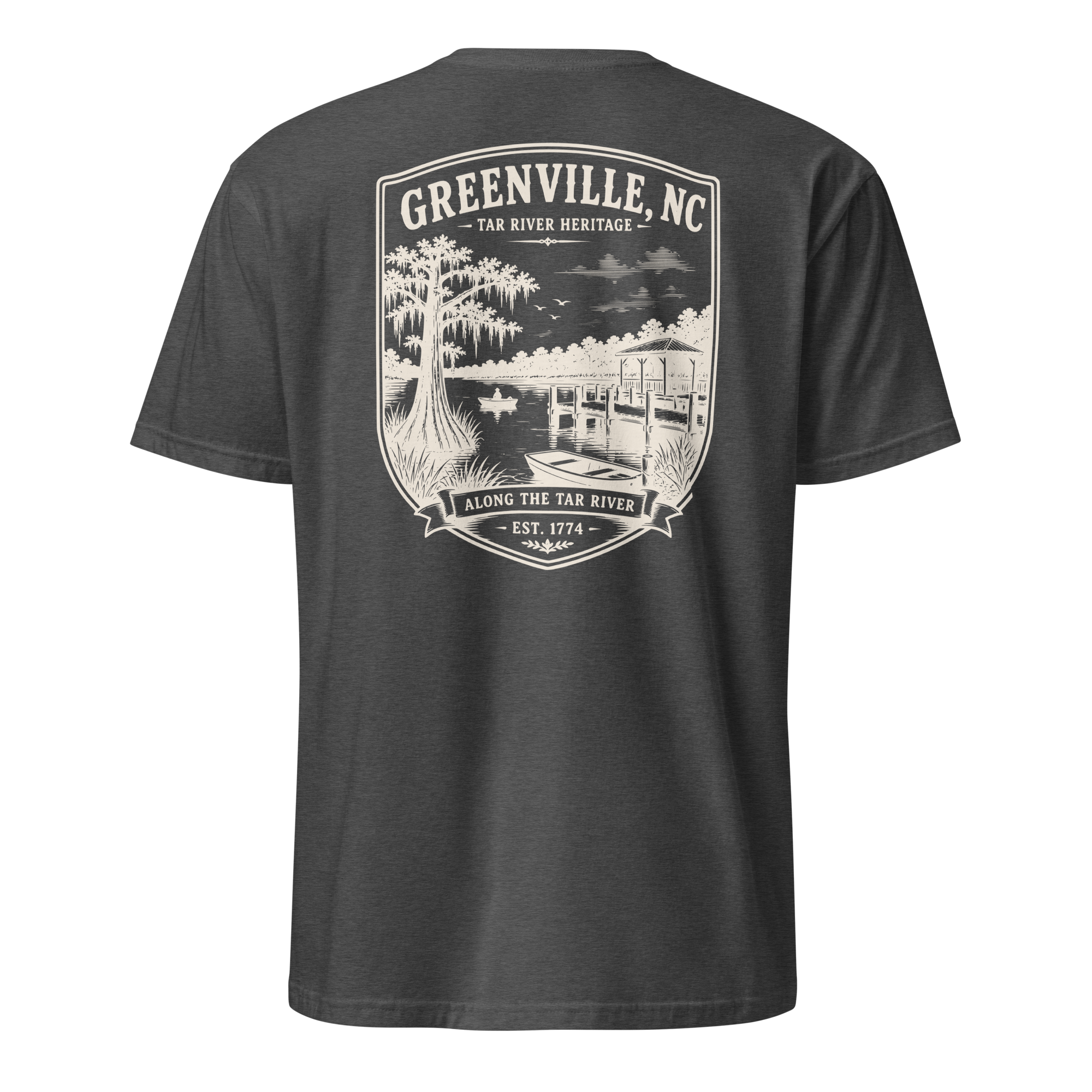 Greenville, NC - Along The Tar - Short-Sleeve Unisex