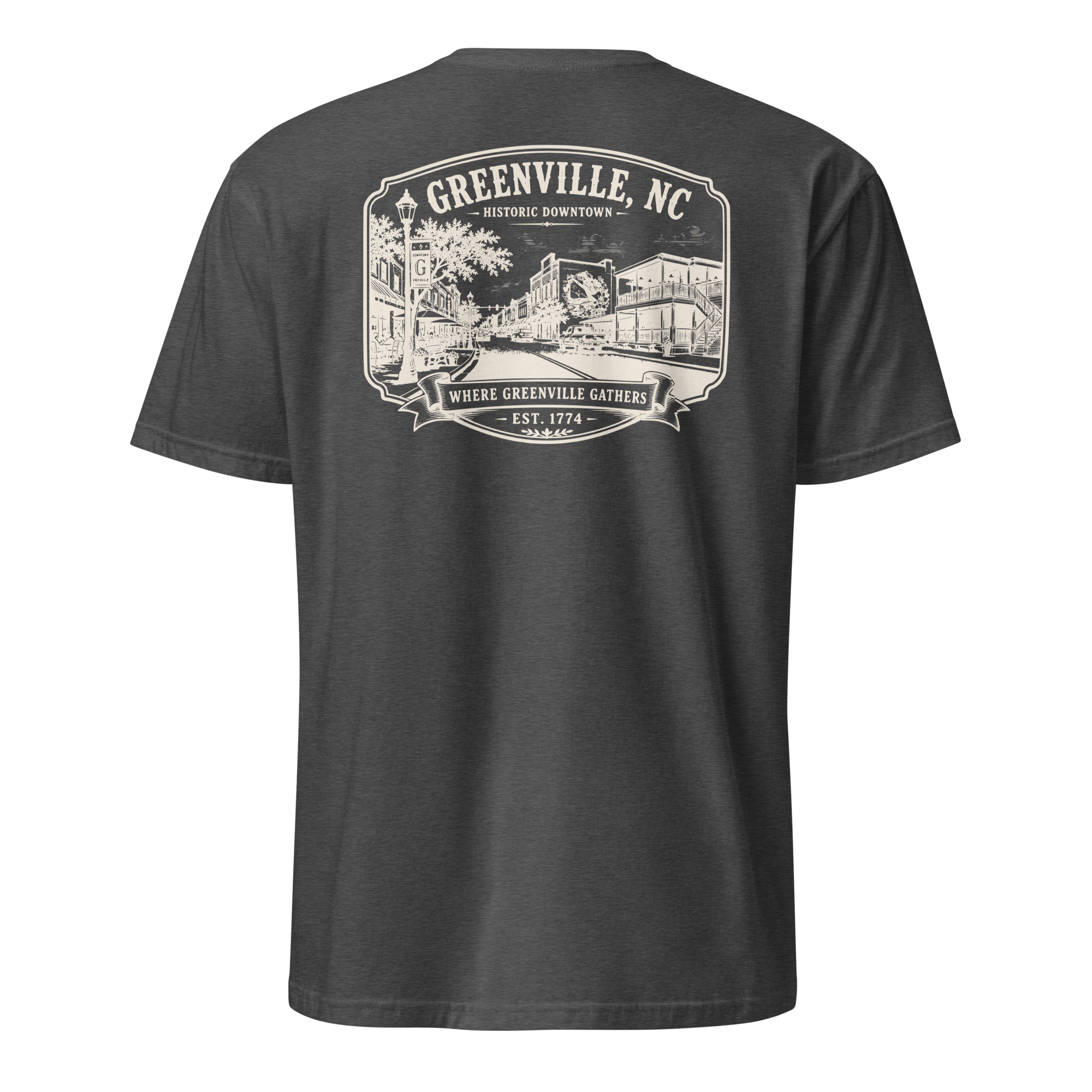 Greenville, NC - Downtown - Short-Sleeve Unisex
