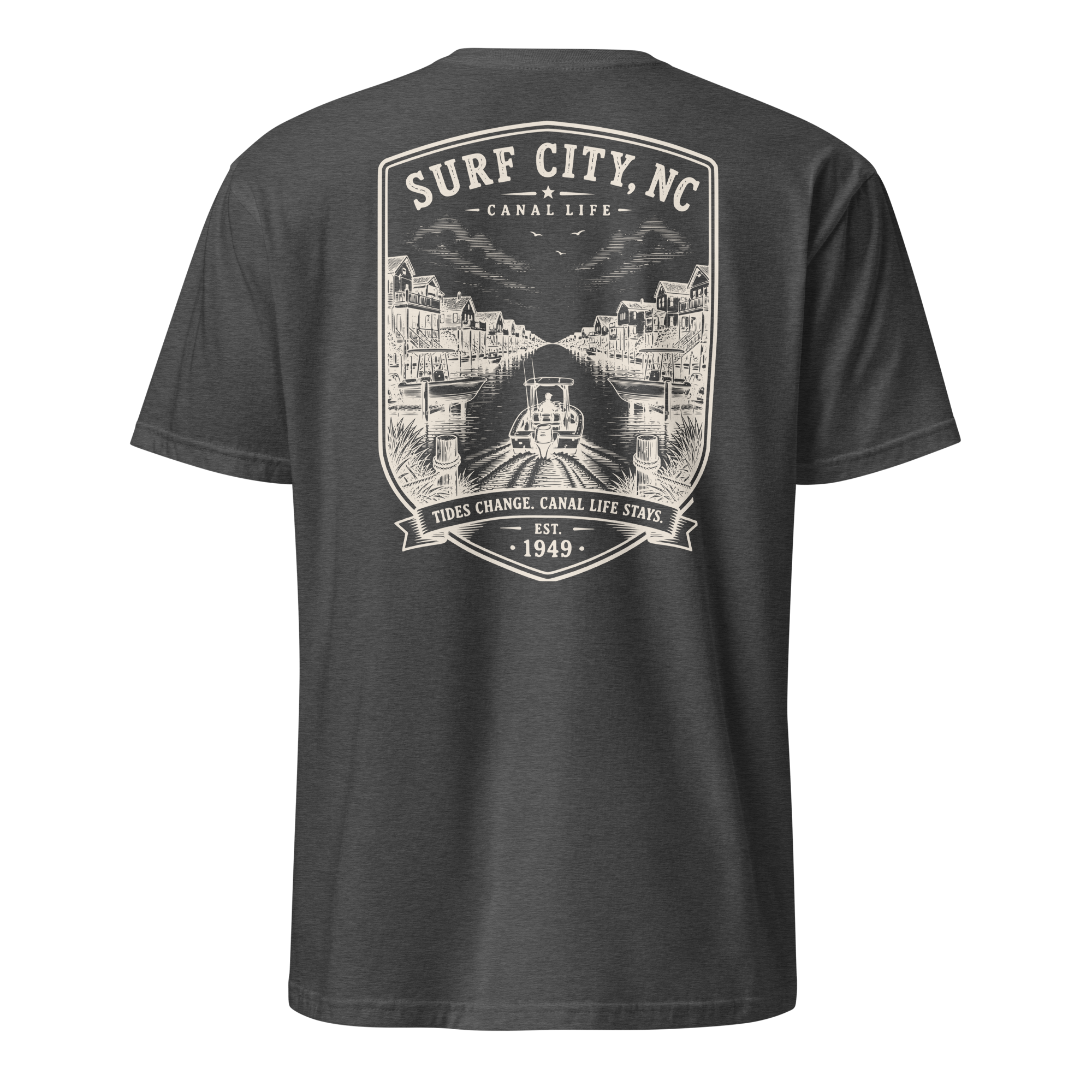 Surf City, NC - Canal Life - Short-Sleeve Unisex T-Shirt