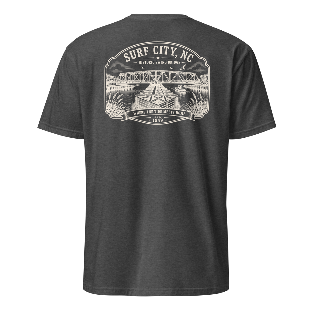 Surf City, NC - Swing Bridge - Short-Sleeve Unisex T-Shirt