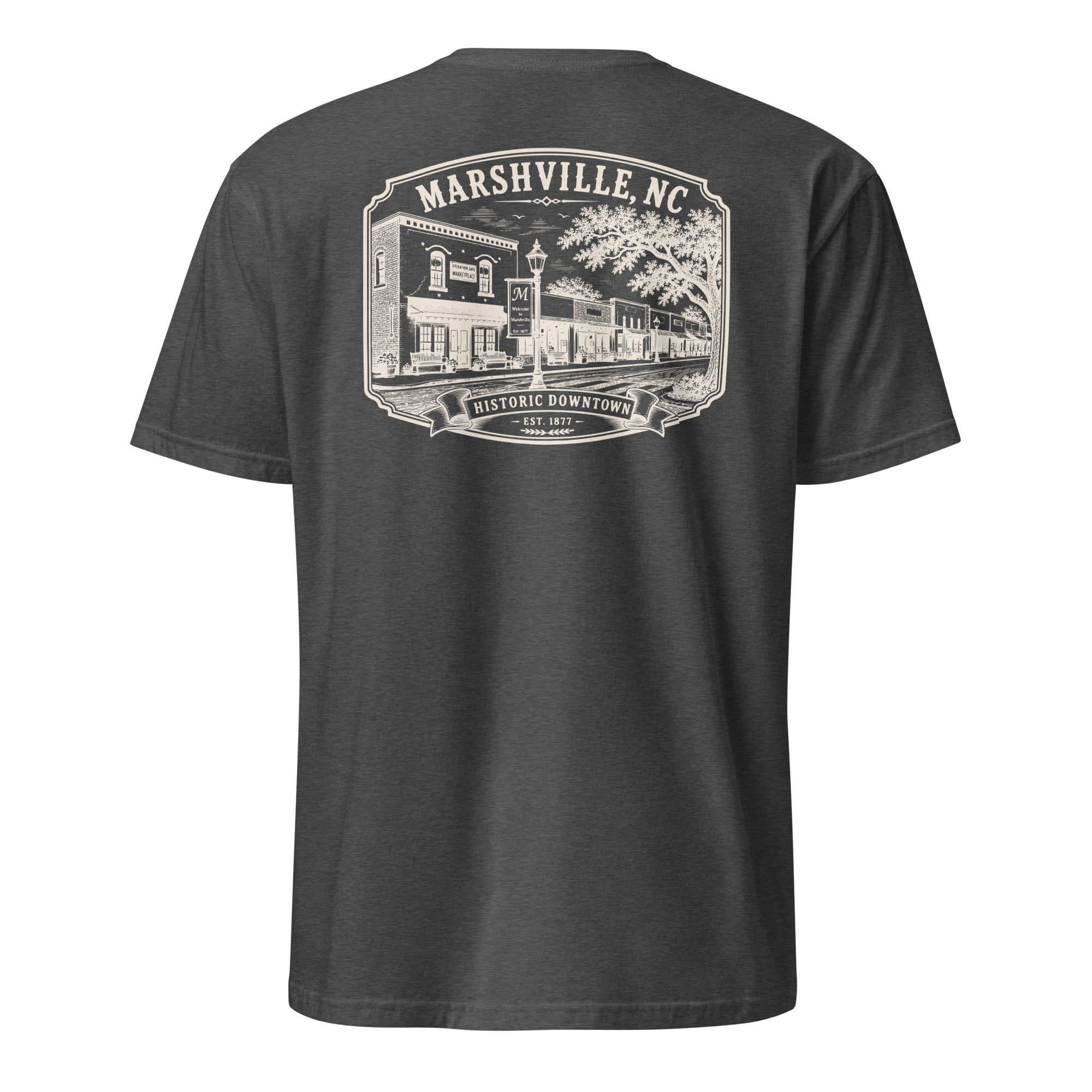Marshville, NC - Historic Downtown - Short-Sleeve Unisex