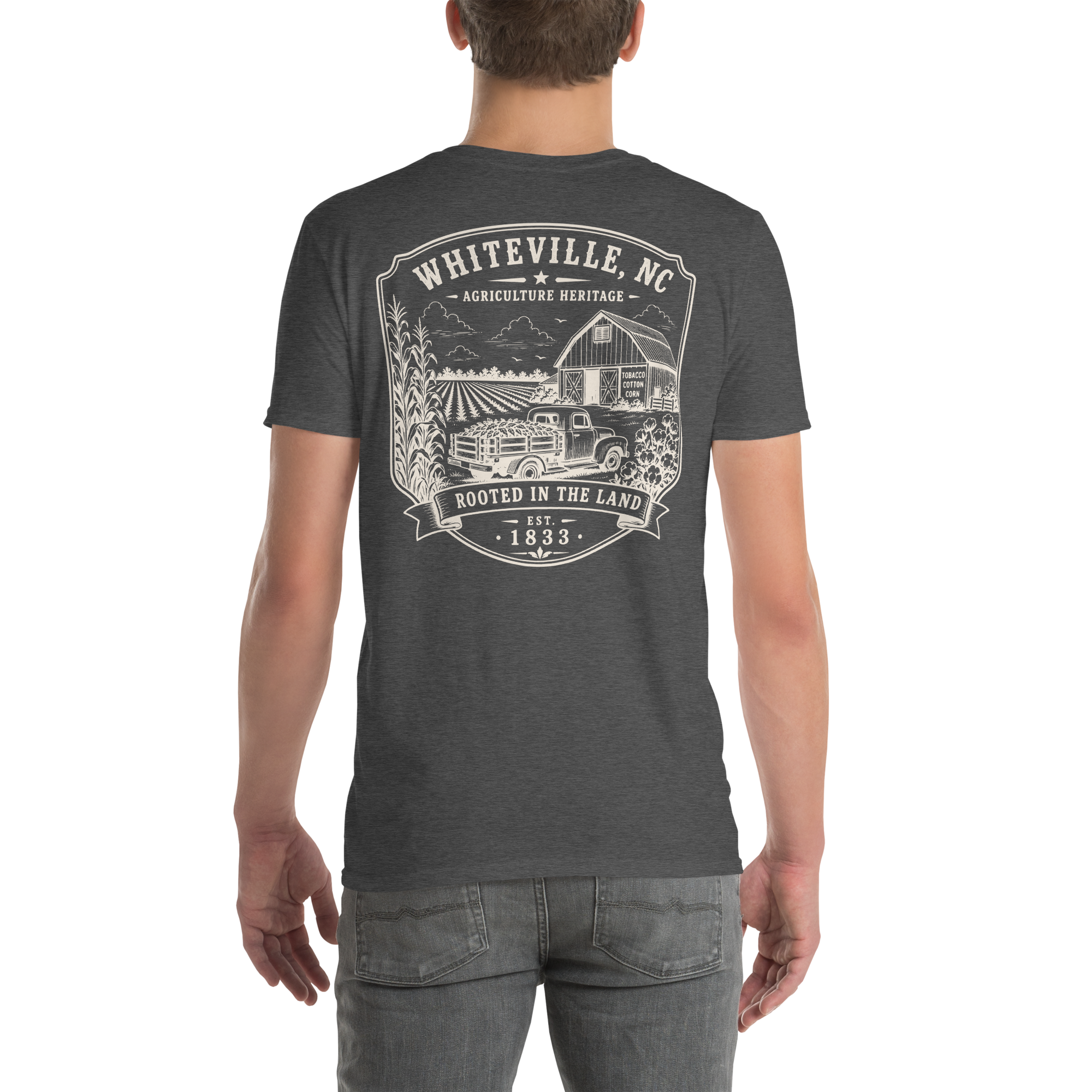 Whiteville, NC - Rooted In The Land - Short-Sleeve Unisex