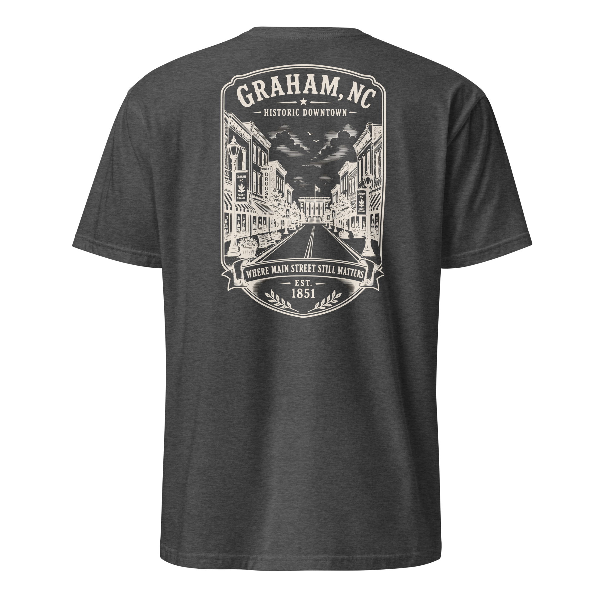 Graham, NC - Downtown - Short-Sleeve Unisex