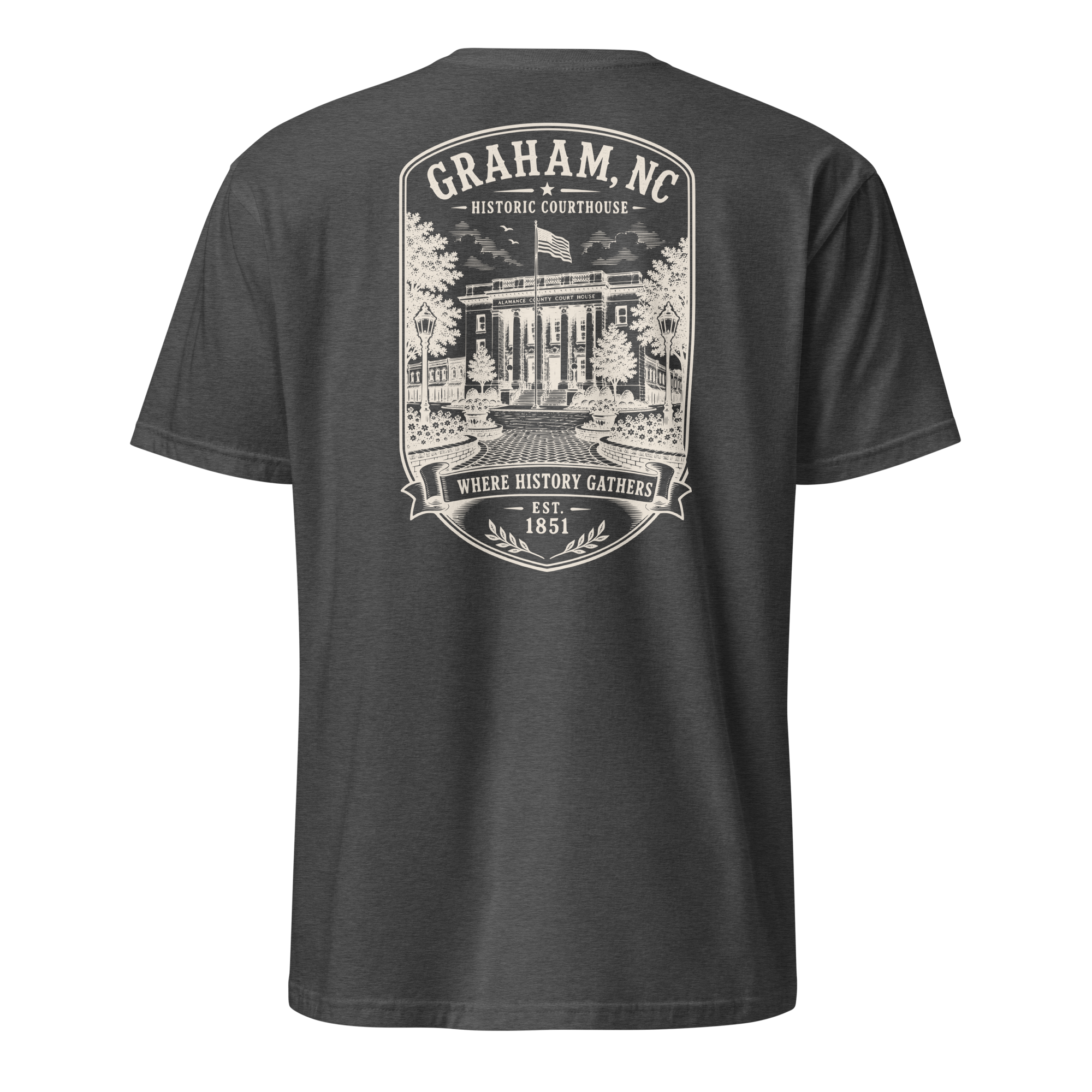 Graham, NC - Historic Courthouse - Short-Sleeve Unisex