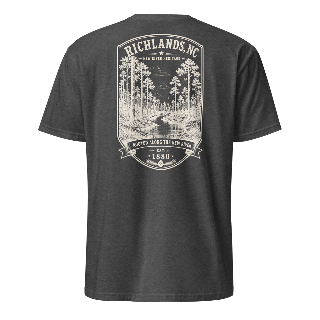 Richlands, NC - Rooted Along The New River - Short-Sleeve Unisex