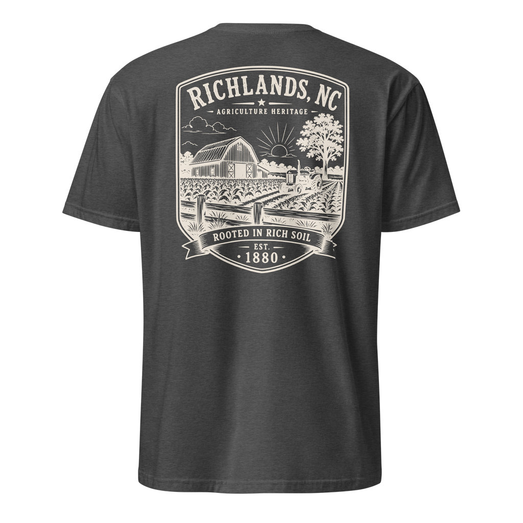 Richlands, NC - Rooted In Rich Soil - Short-Sleeve Unisex