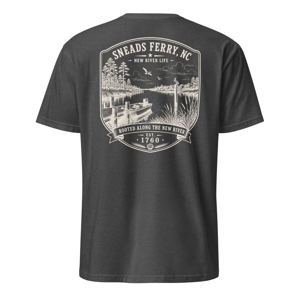 Sneads Ferry, NC - Along The New - Short-Sleeve Unisex