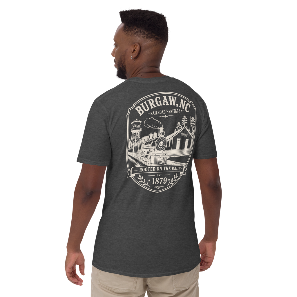 Burgaw, NC - Rooted On The Rails - Short-Sleeve Unisex