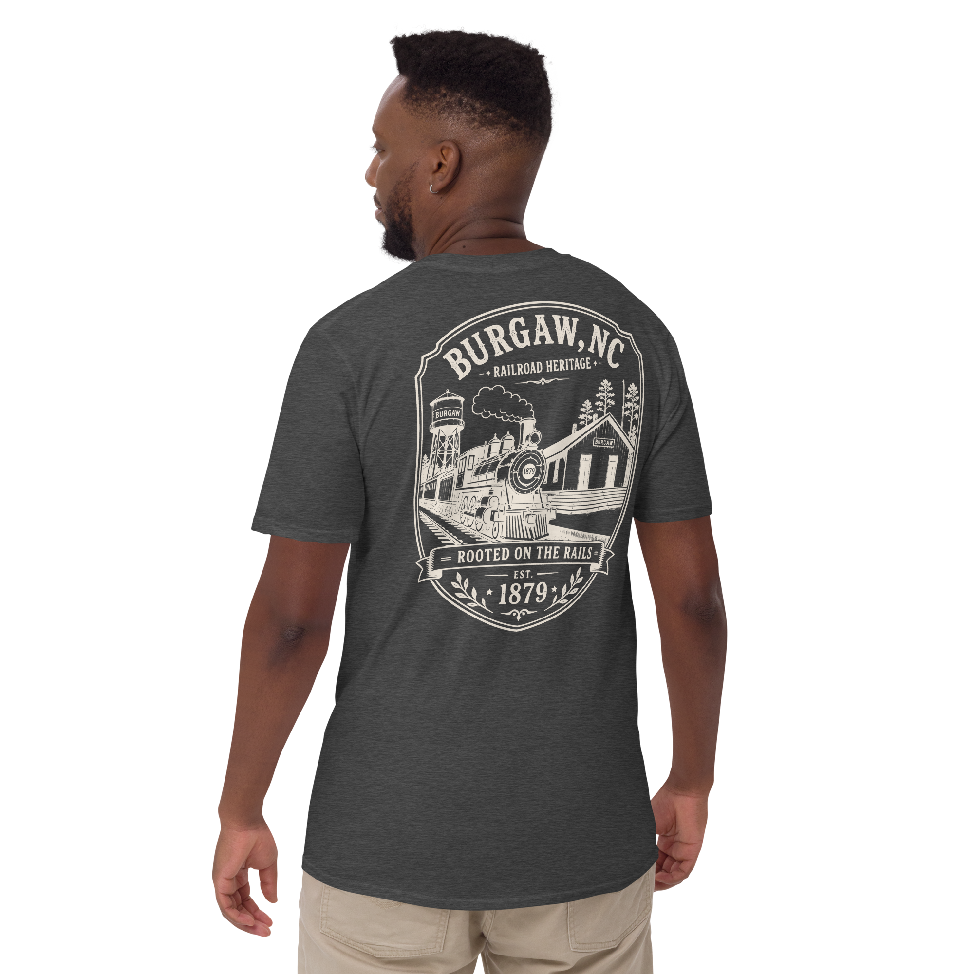 Burgaw, NC - Rooted On The Rails - Short-Sleeve Unisex