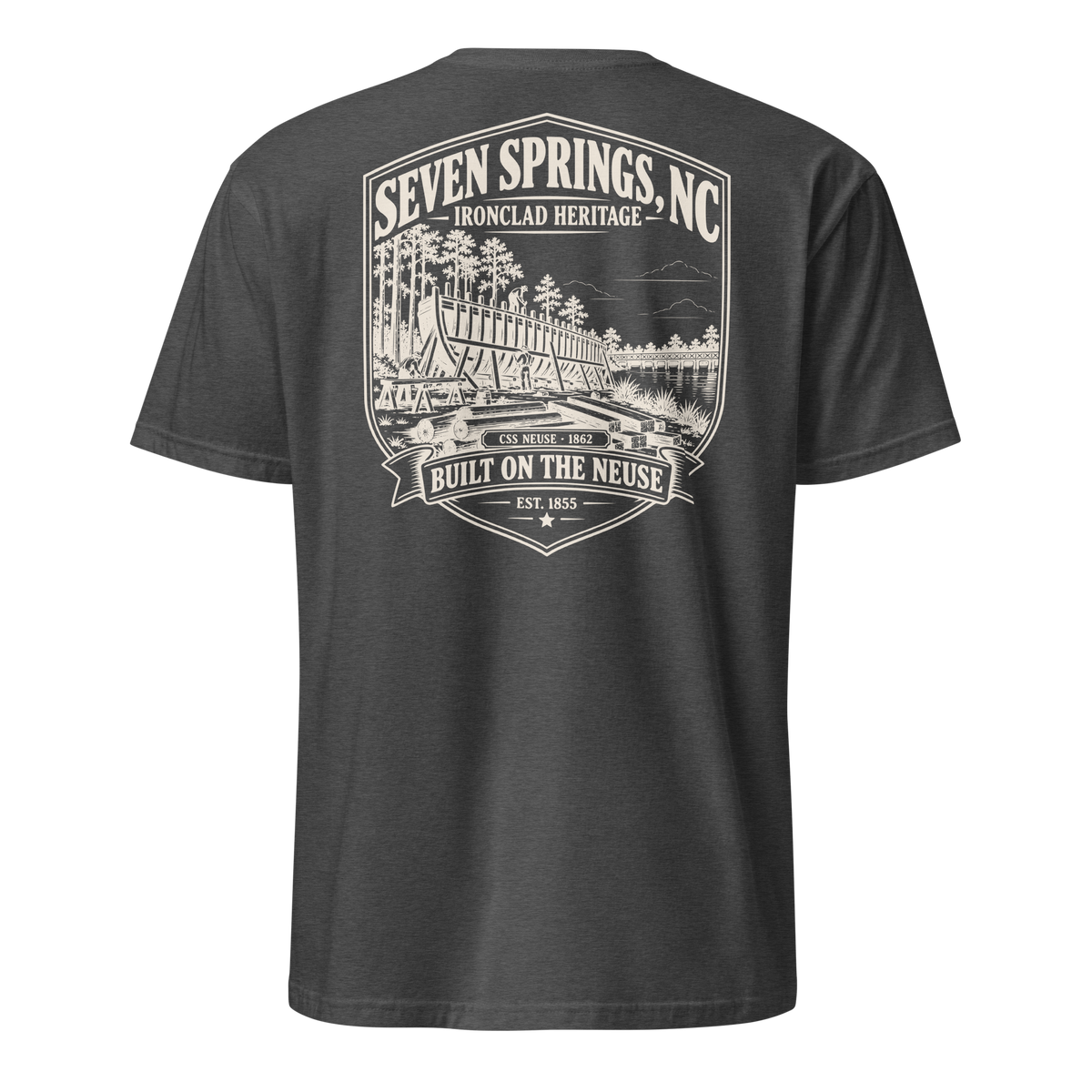 Seven Springs, NC - Built On The Neuse - Short-Sleeve Unisex T-Shirt