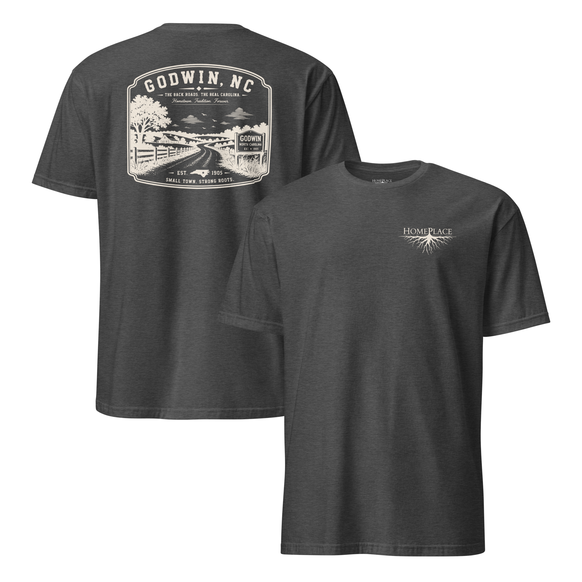 Godwin, NC - The Back Roads - Unisex T-Shirt