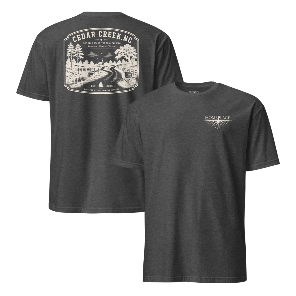 Cedar Creek, NC - The Back Roads - Unisex T-Shirt