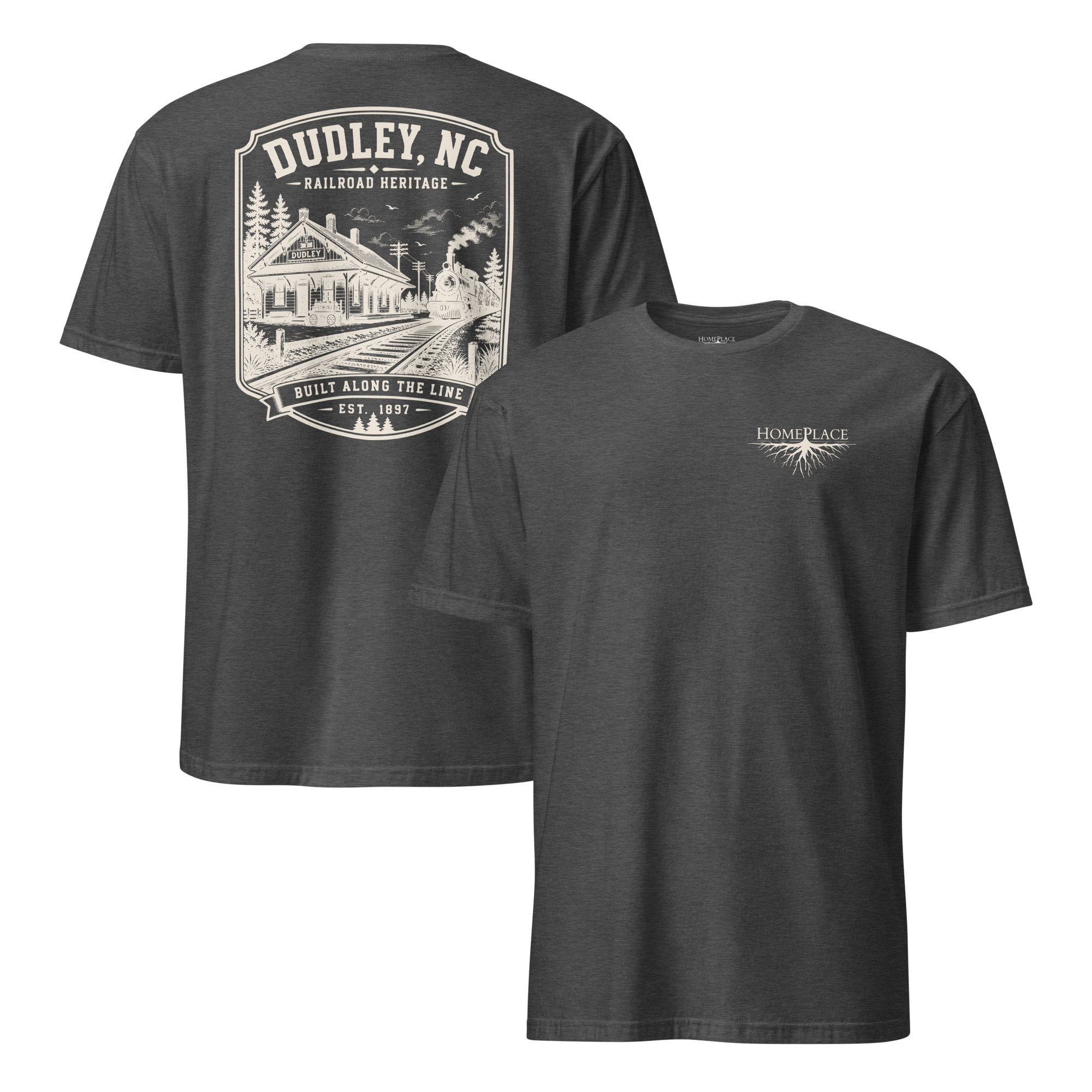 Dudley, NC - Built Along The Line - Unisex T-Shirt