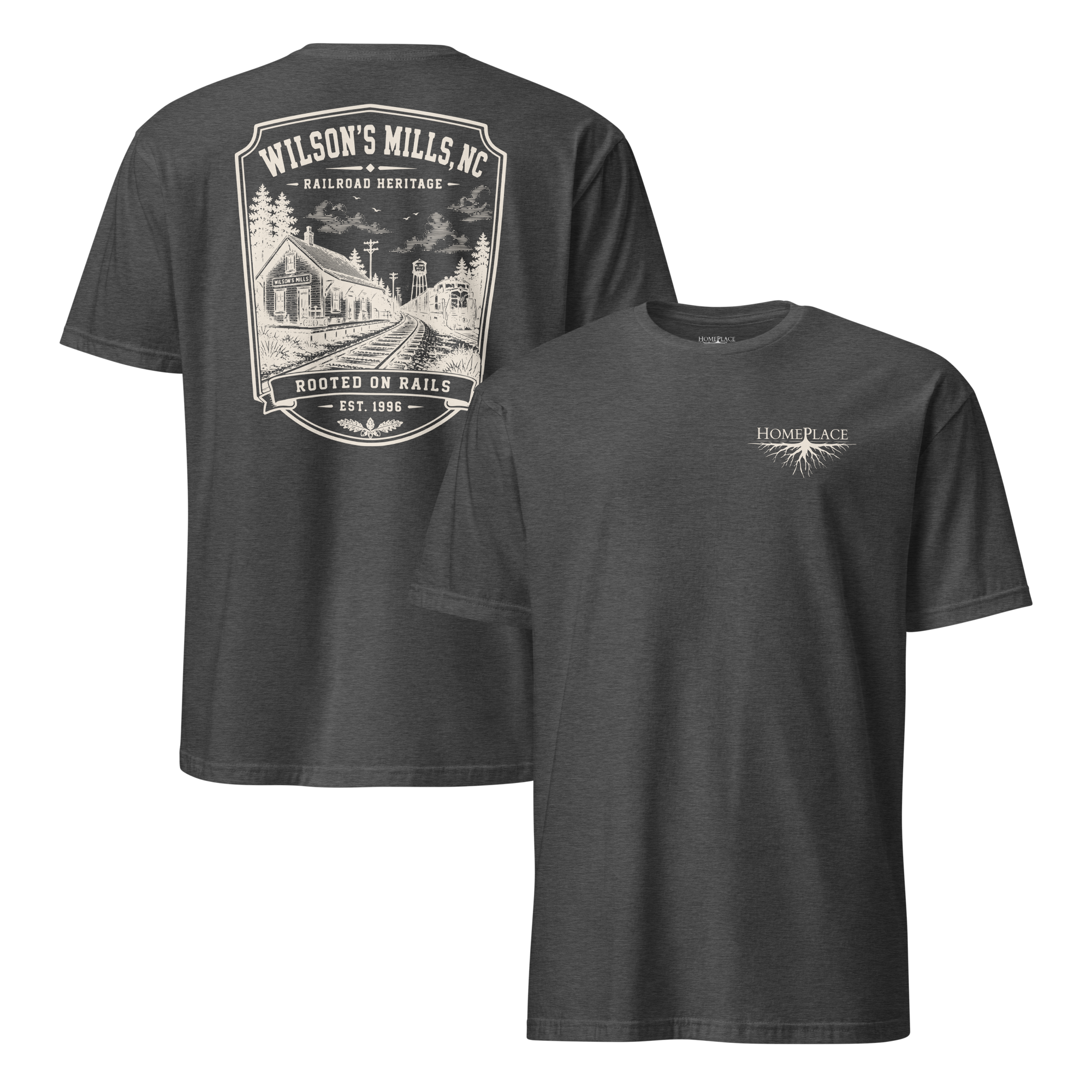 Wilson's Mills - Rooted On Rails - Unisex T-Shirt