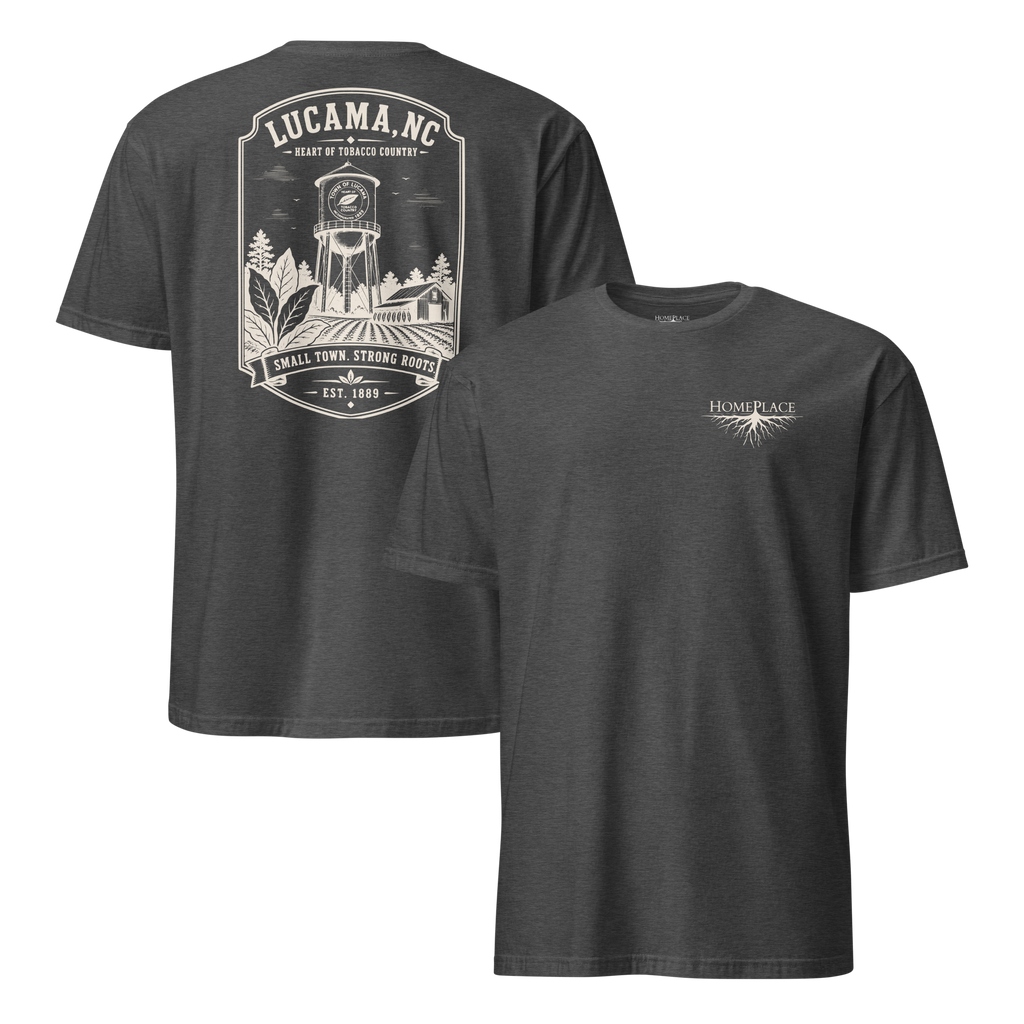 Lucama, NC - Small Town. Strong Roots. - Unisex T-Shirt