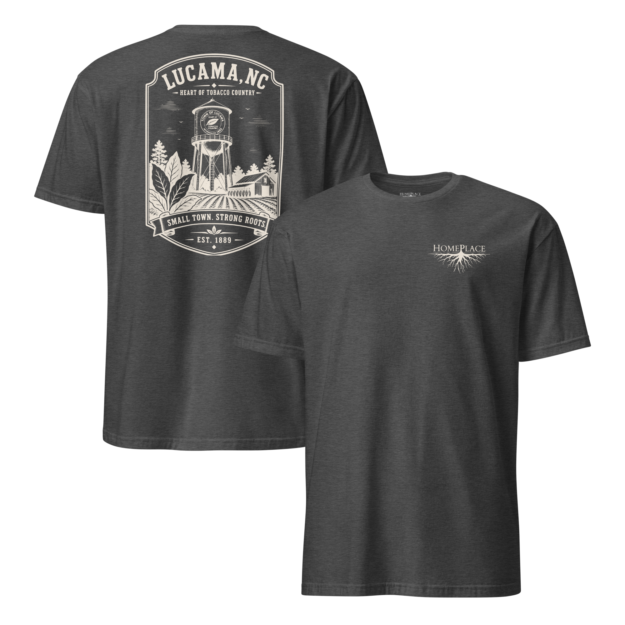 Lucama, NC - Small Town. Strong Roots. - Unisex T-Shirt