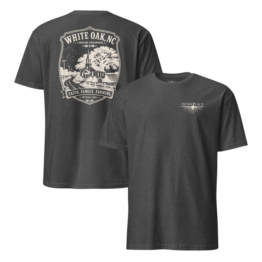 White Oak, NC - Faith, Family, Farming - Unisex T-Shirt