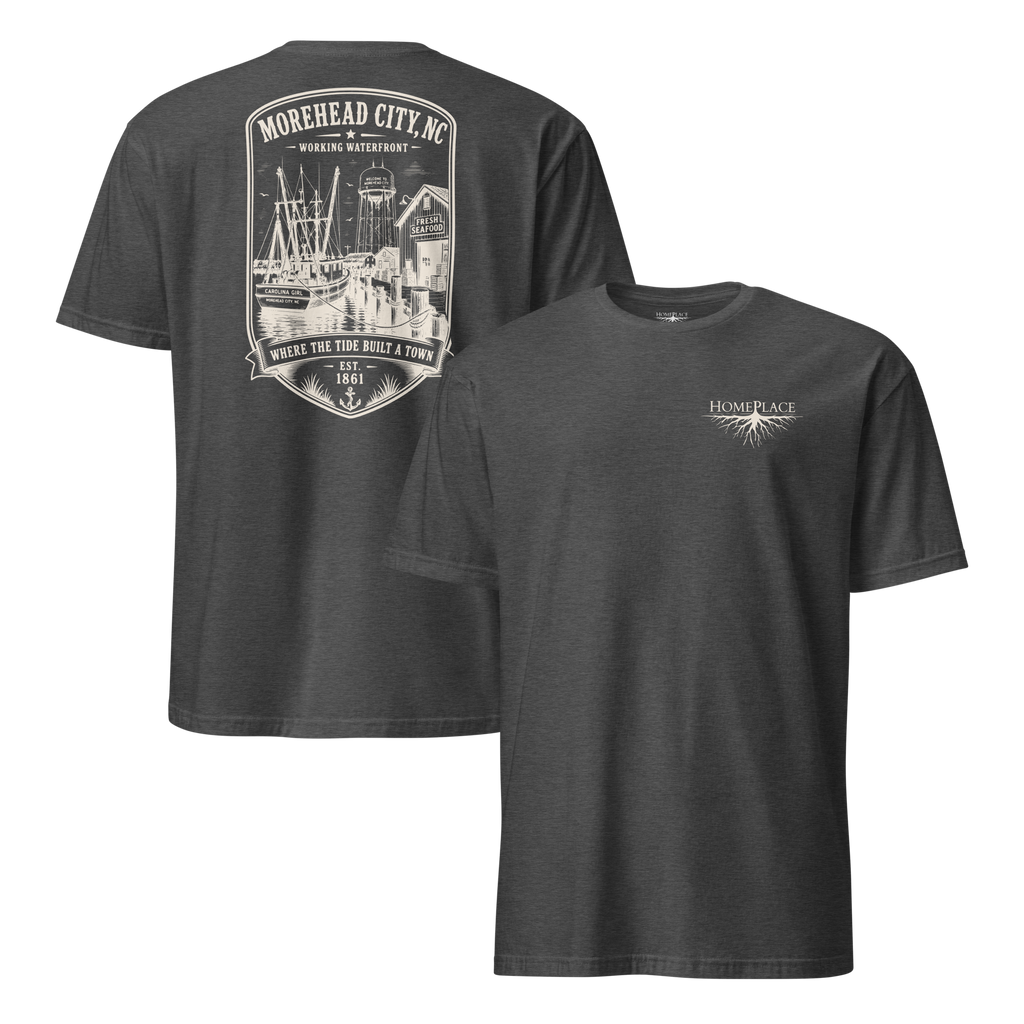 Morehead City - Historic Waterfront - Short-Sleeve Unisex