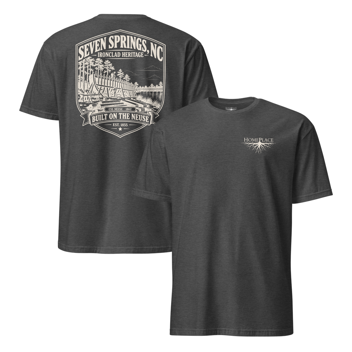 Seven Springs, NC - Built On The Neuse - Short-Sleeve Unisex T-Shirt