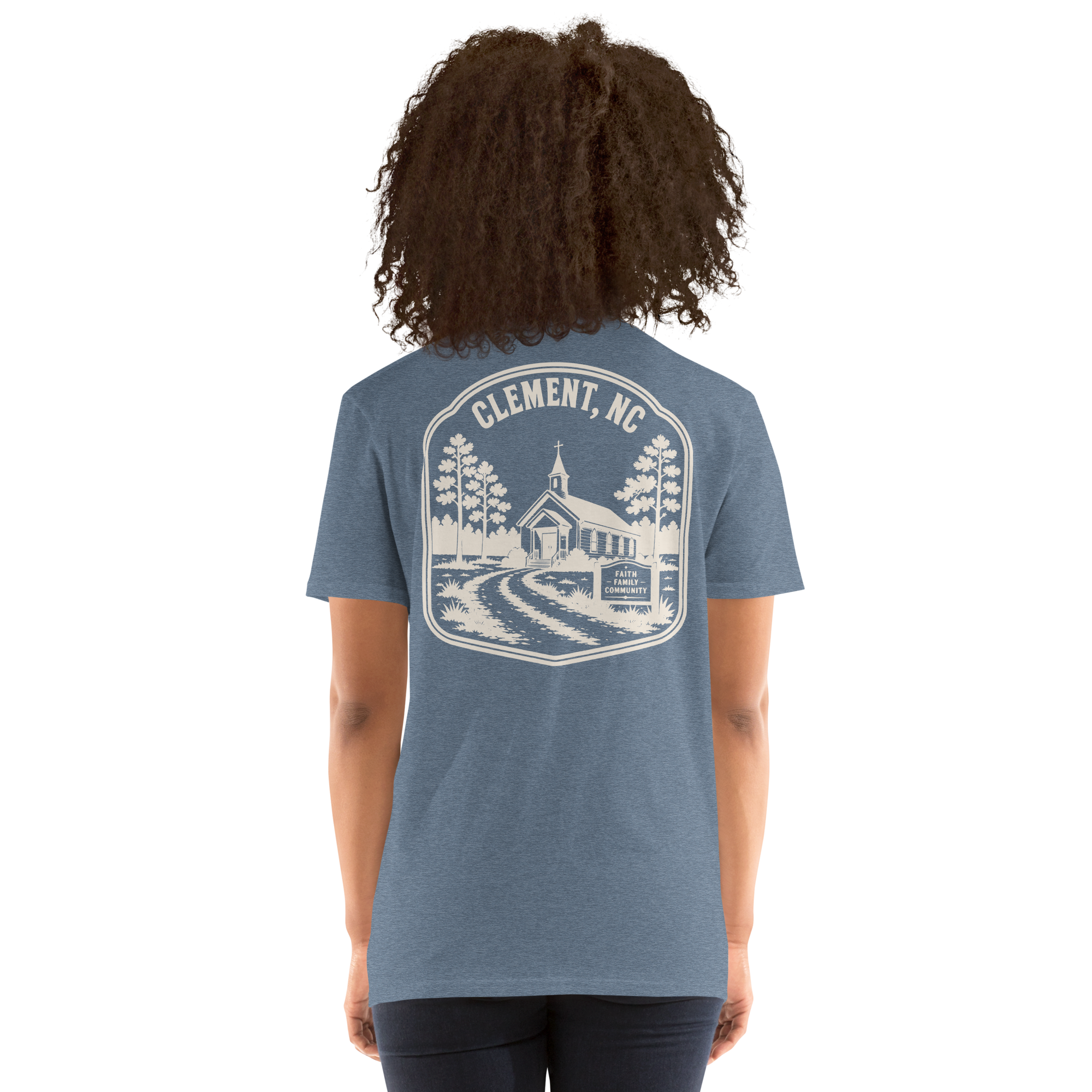 Clement, NC - Faith & Family - Unisex T-Shirt