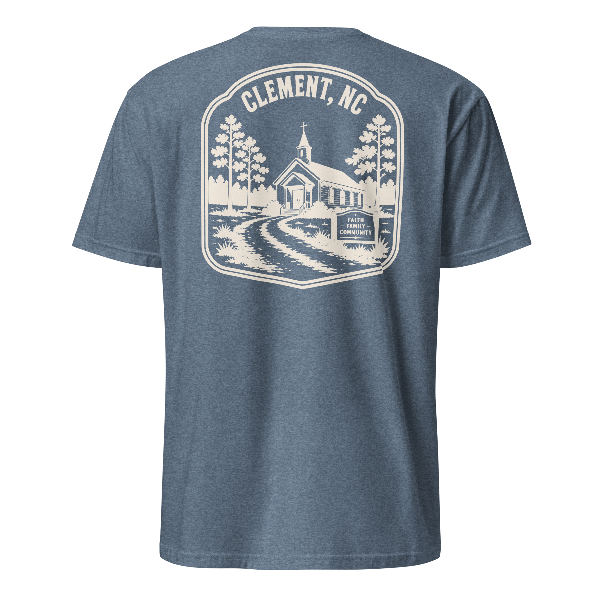 Clement, NC - Faith & Family - Unisex T-Shirt