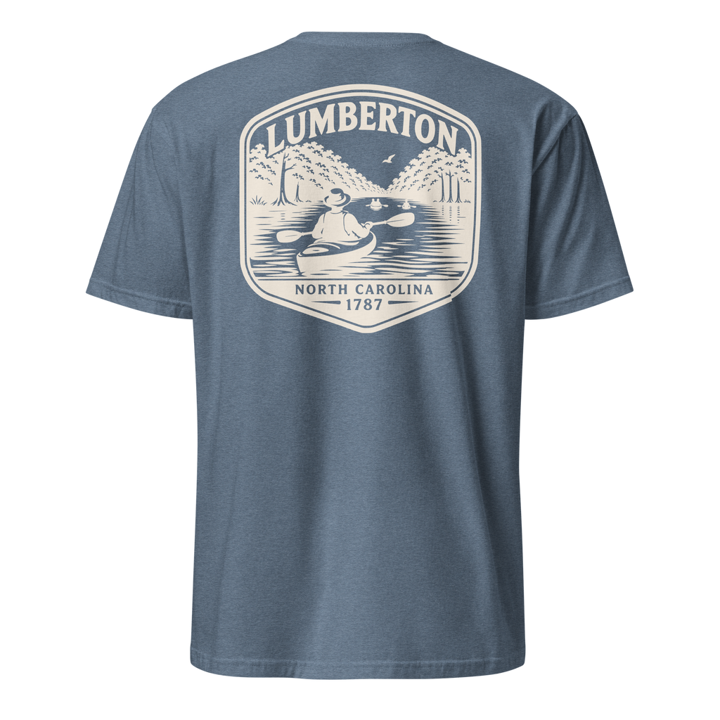 Lumberton, NC - Kayak on the River - Unisex T-Shirt