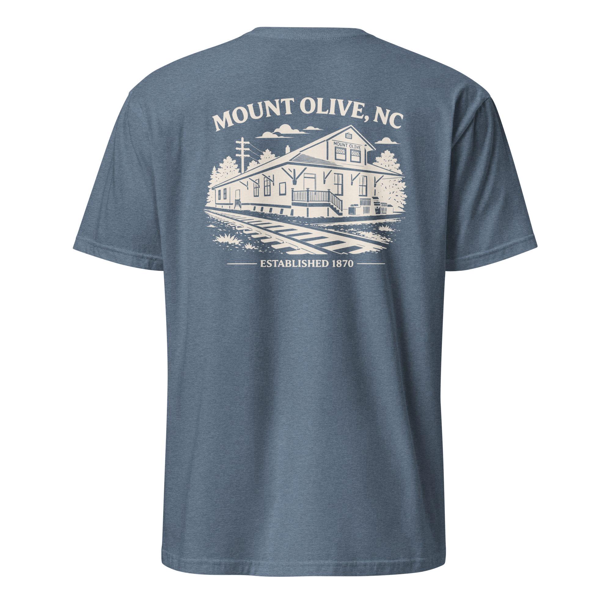 Mount Olive, NC - Train Depot - Unisex T-Shirt