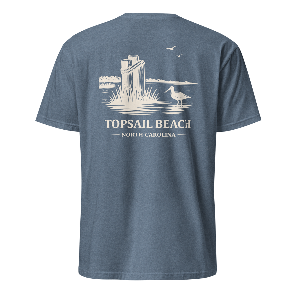 Topsail Beach, NC - The Sandpiper - Unisex T-Shirt