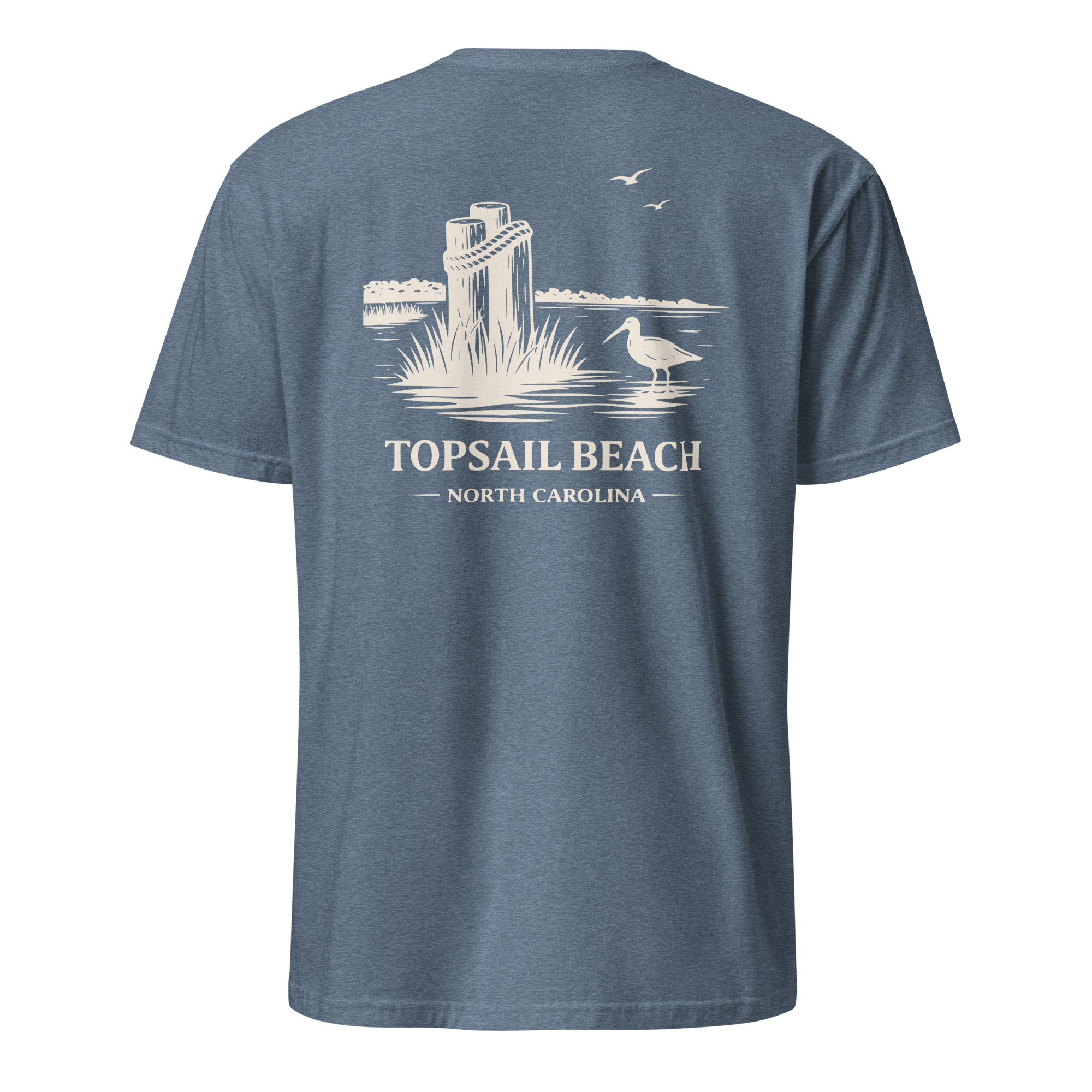 Topsail Beach, NC - The Sandpiper - Unisex T-Shirt