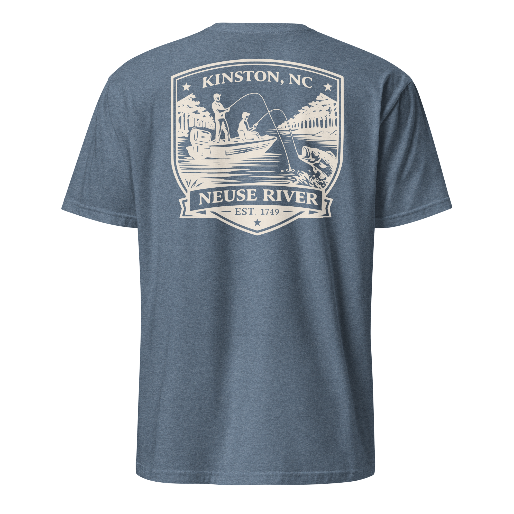 Kinston, NC - Neuse River Fishing - Unisex T-Shirt