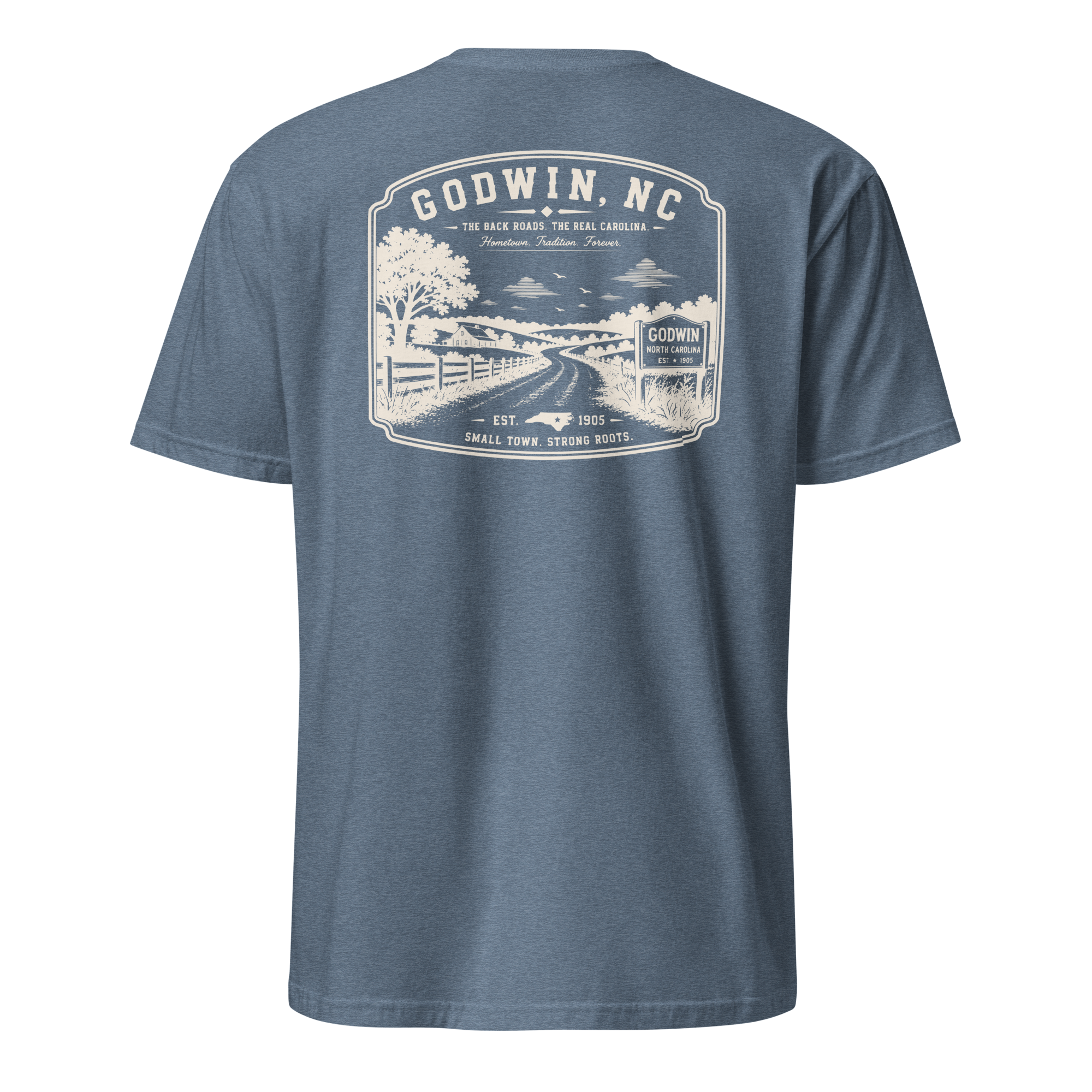 Godwin, NC - The Back Roads - Unisex T-Shirt