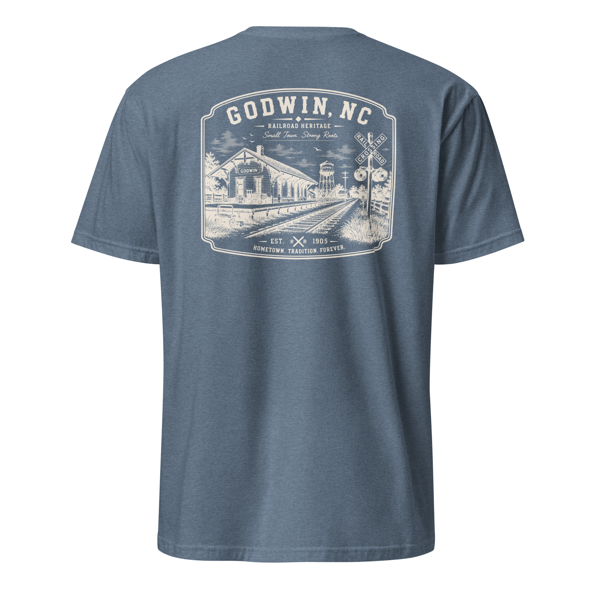 Godwin, NC - Railroad Town - Unisex T-Shirt