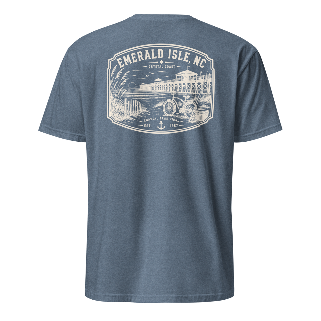 Emerald Isle, NC - Day By The Pier - Unisex T-Shirt