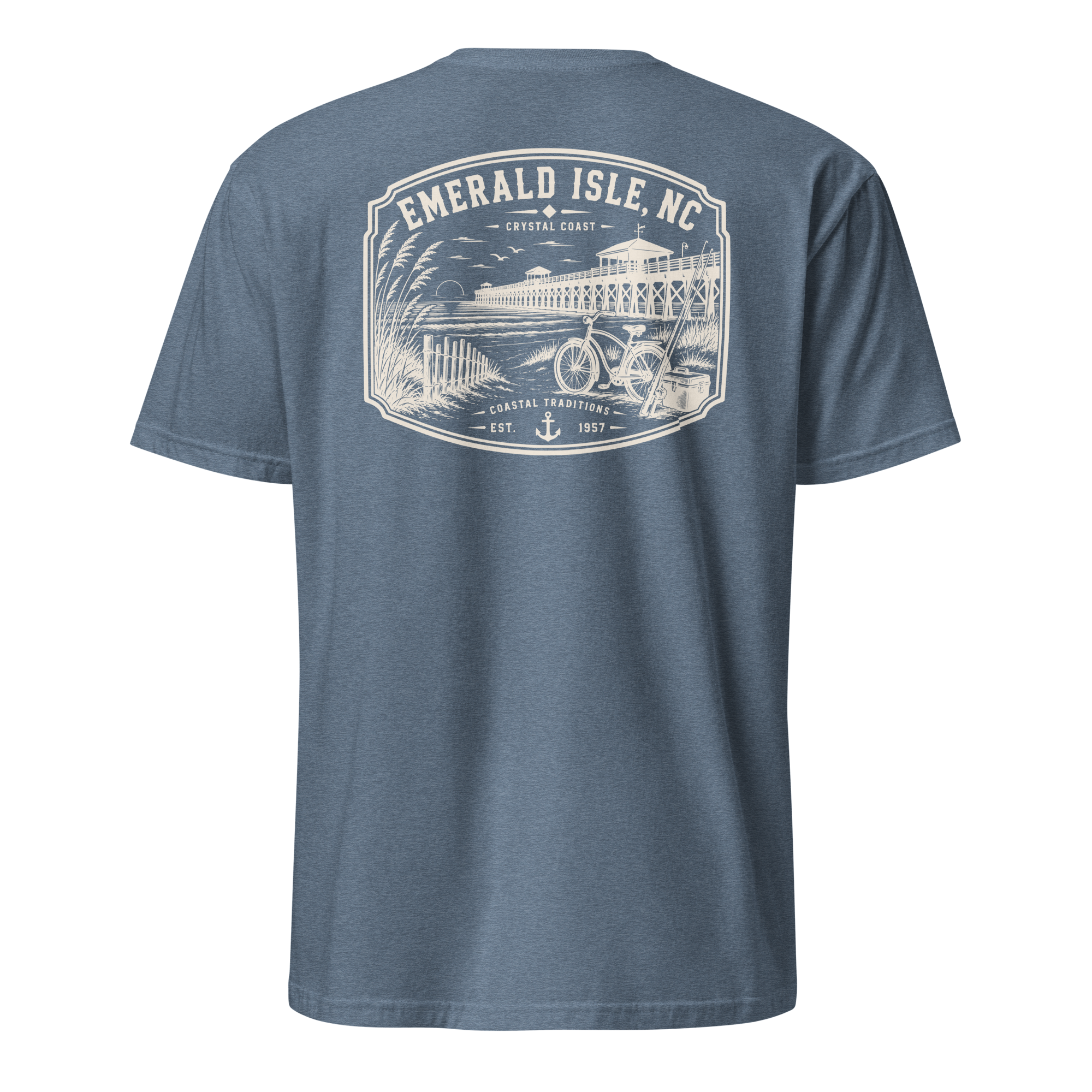 Emerald Isle, NC - Day By The Pier - Unisex T-Shirt