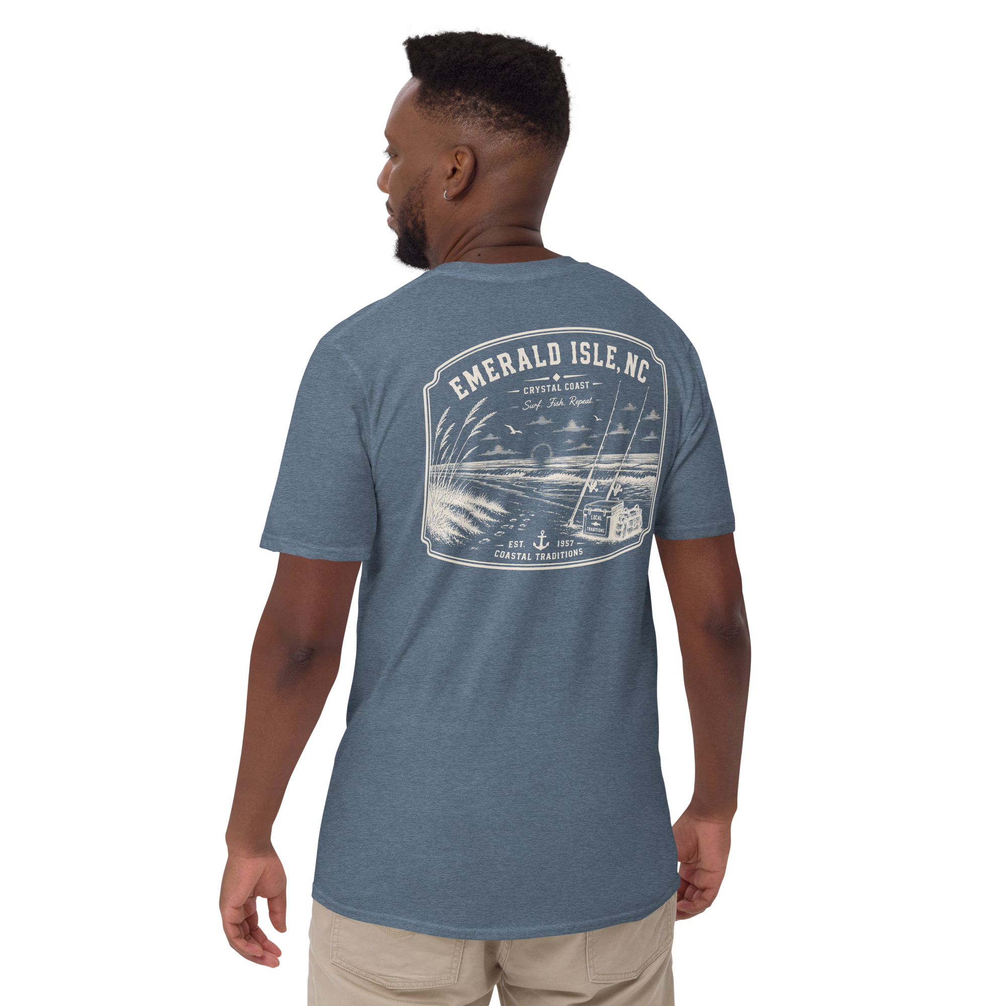 Emerald Isle, NC - Surf. Fish. Repeat. - Unisex T-Shirt