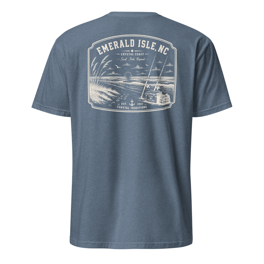Emerald Isle, NC - Surf. Fish. Repeat. - Unisex T-Shirt