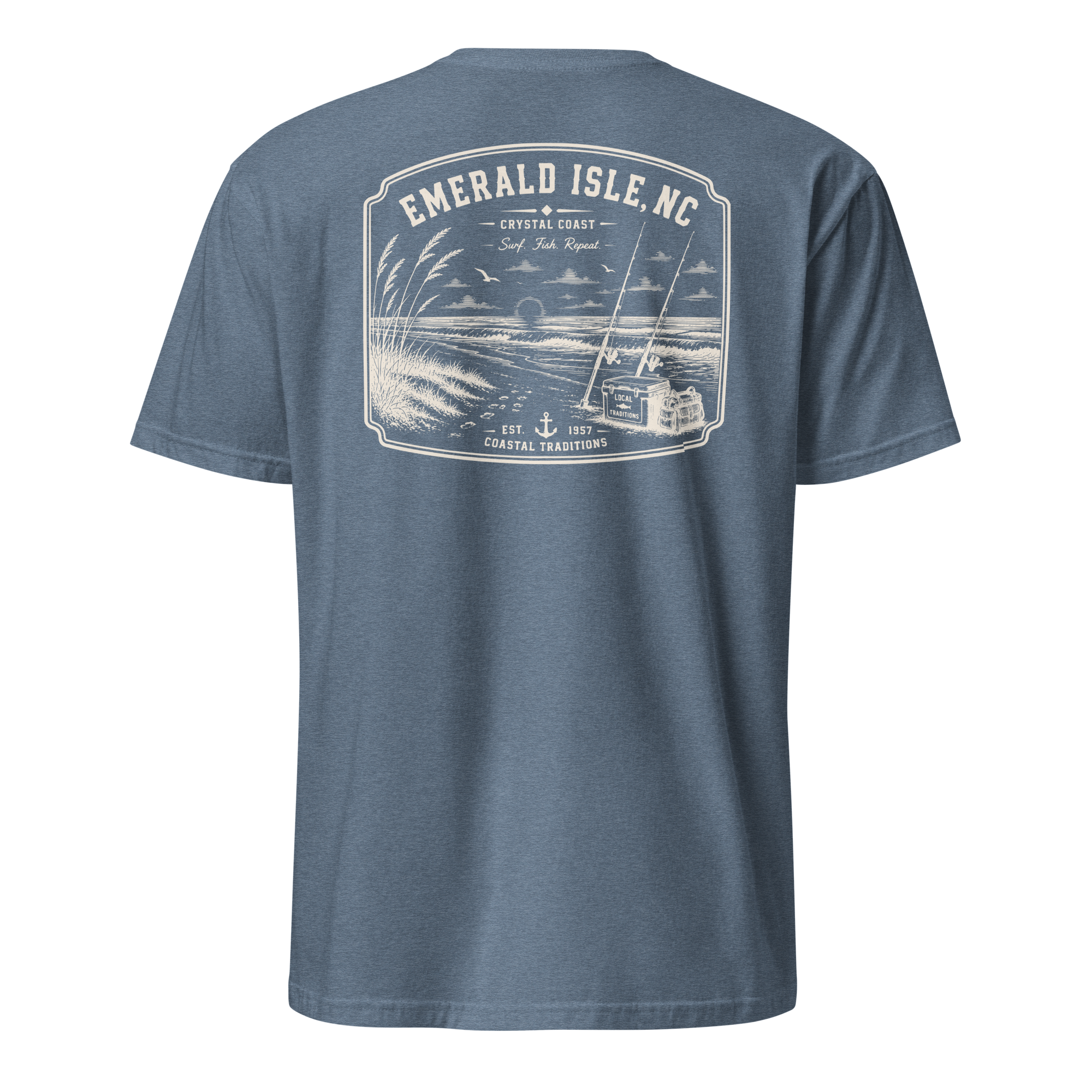 Emerald Isle, NC - Surf. Fish. Repeat. - Unisex T-Shirt