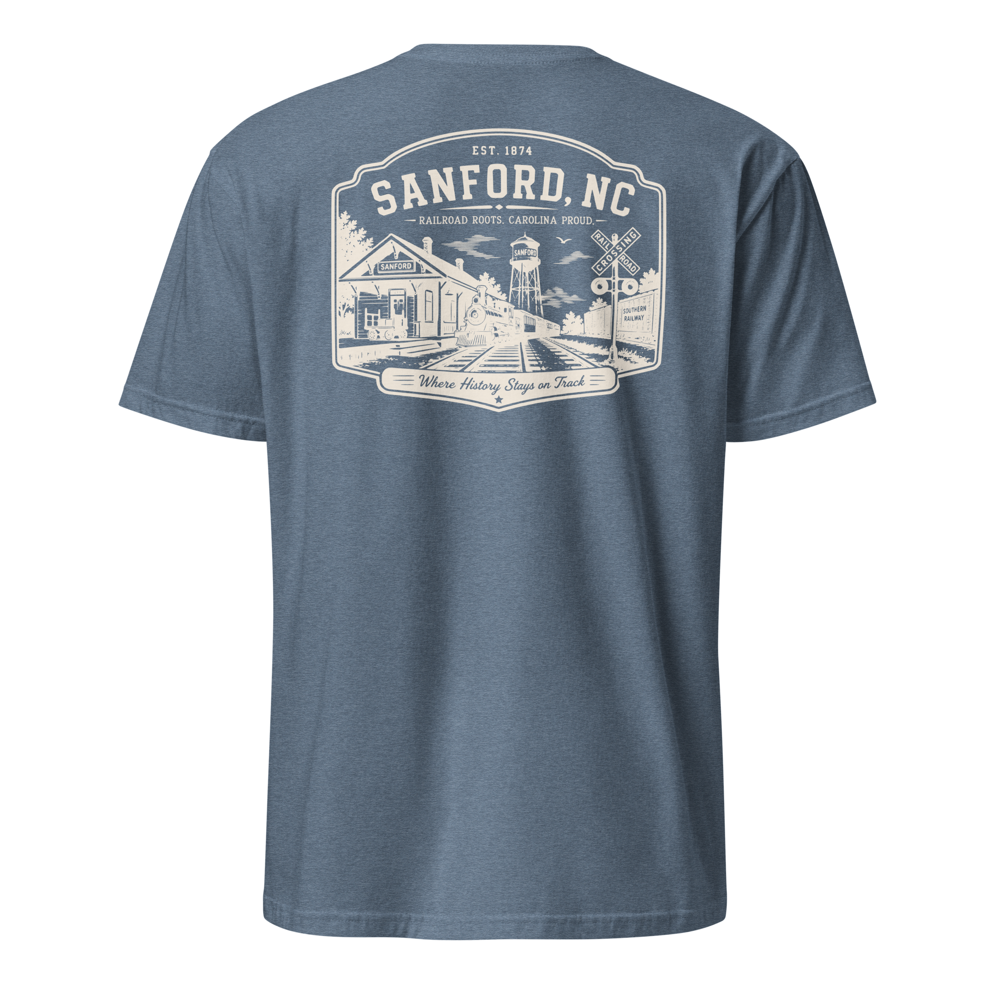 Sanford, NC - Railroad Roots - Unisex T-Shirt