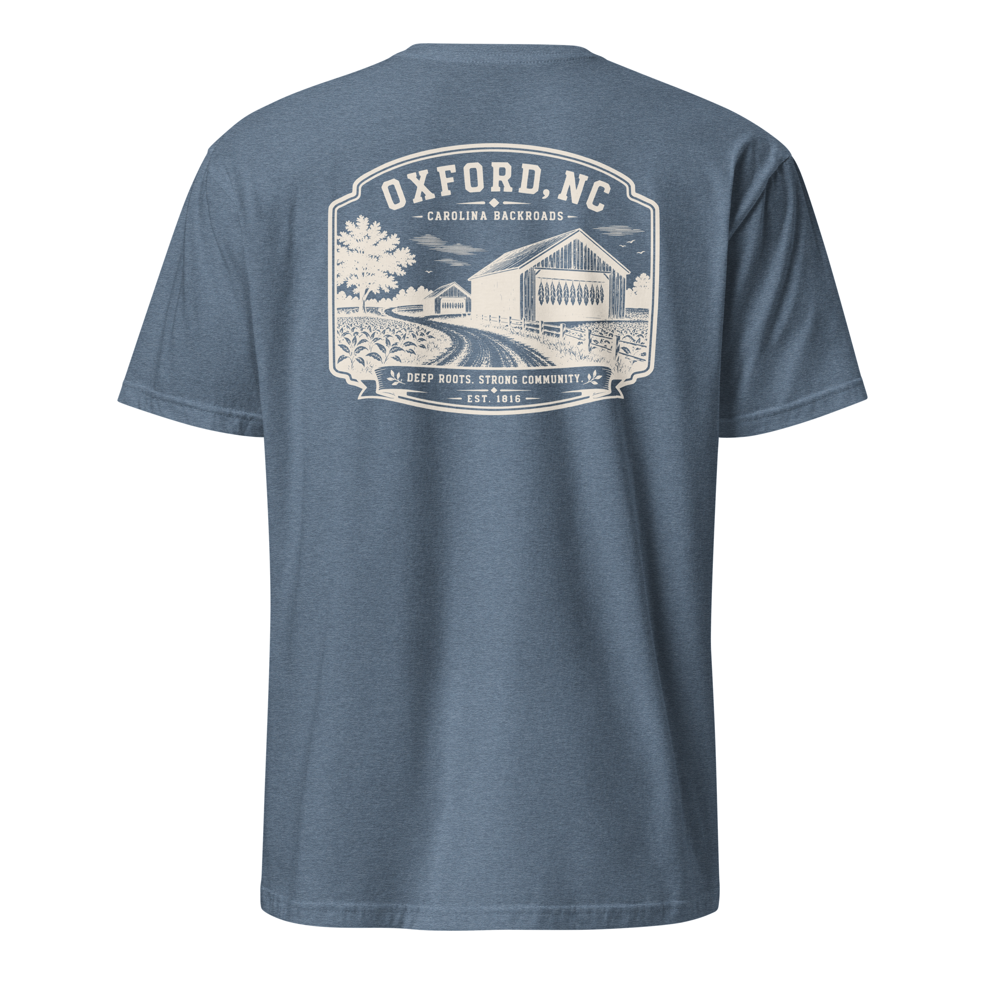 Oxford, NC - Carolina Backroads - Unisex T-Shirt