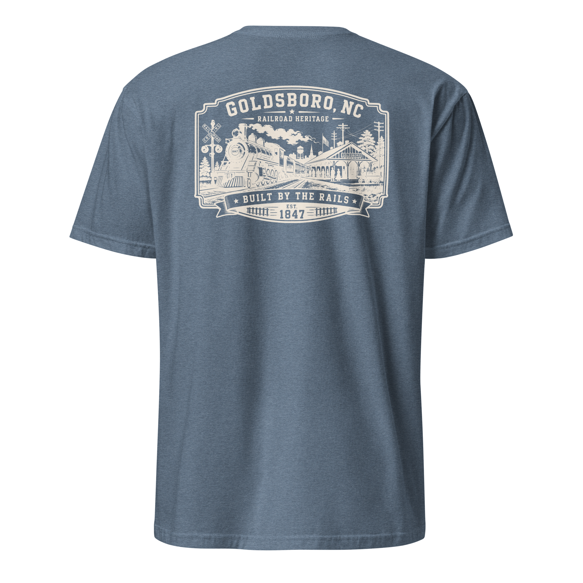 Goldsboro, NC - Built On Rails - Unisex T-Shirt