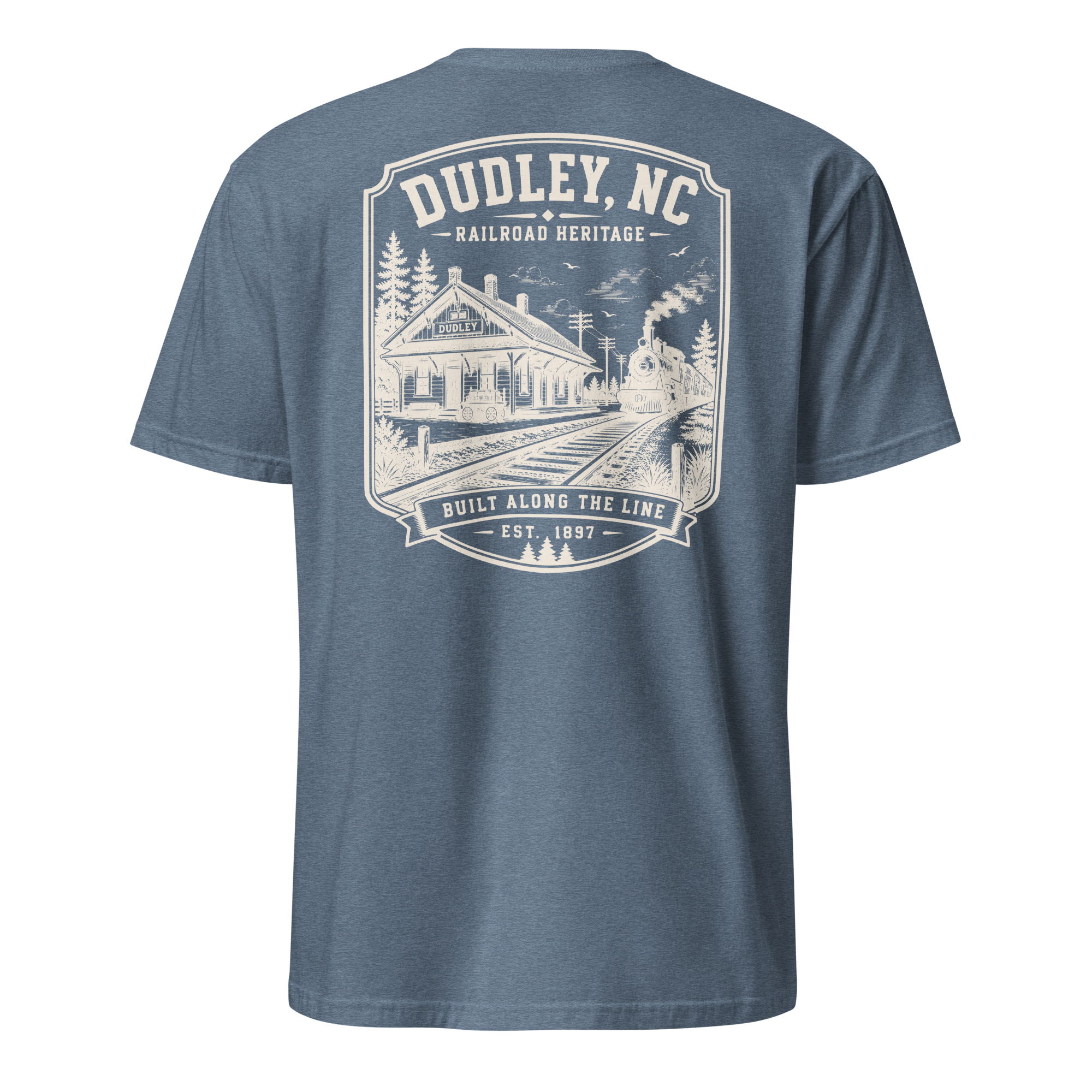 Dudley, NC - Built Along The Line - Unisex T-Shirt