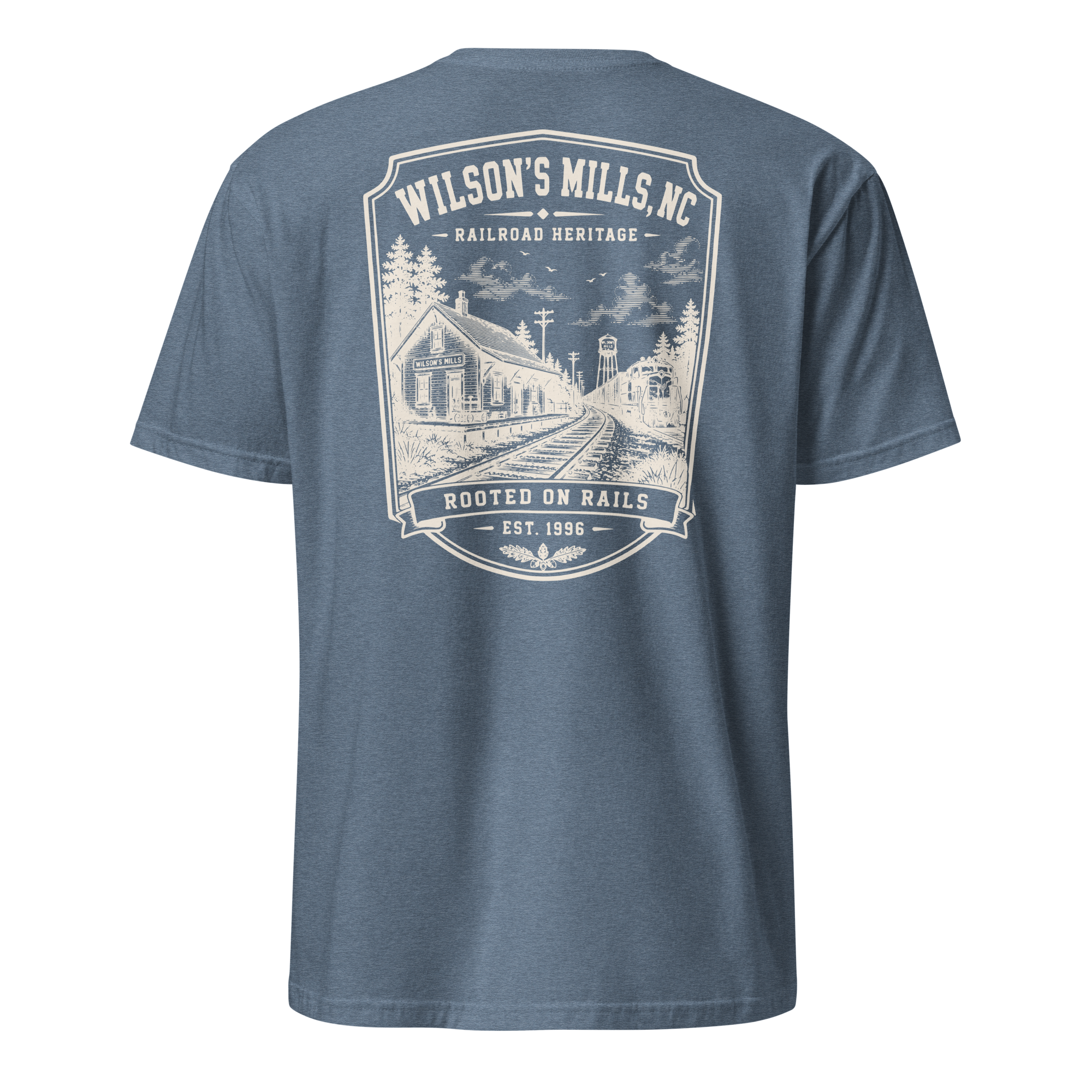 Wilson's Mills - Rooted On Rails - Unisex T-Shirt