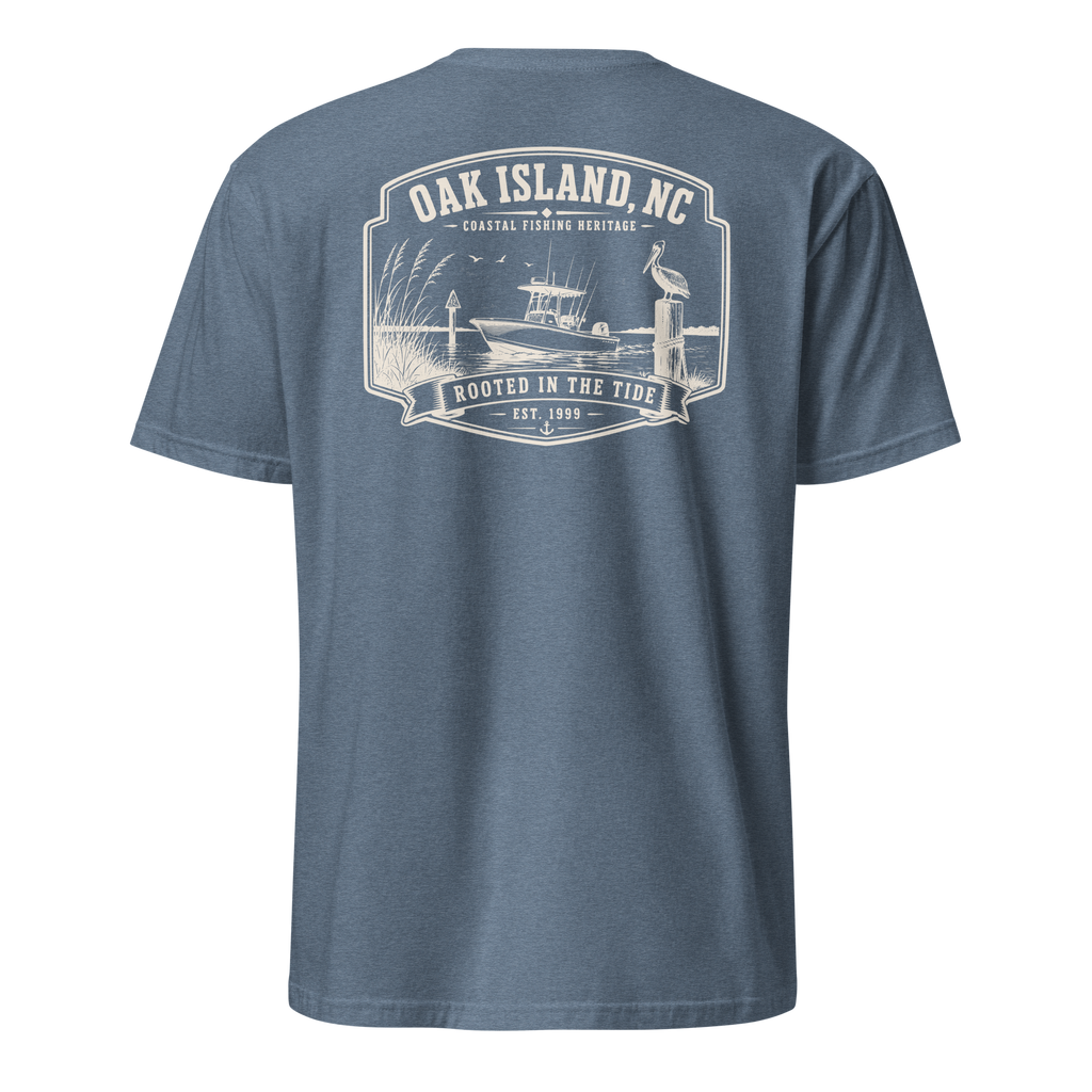 Oak Island, NC - Rooted In The Tide - Unisex T-Shirt