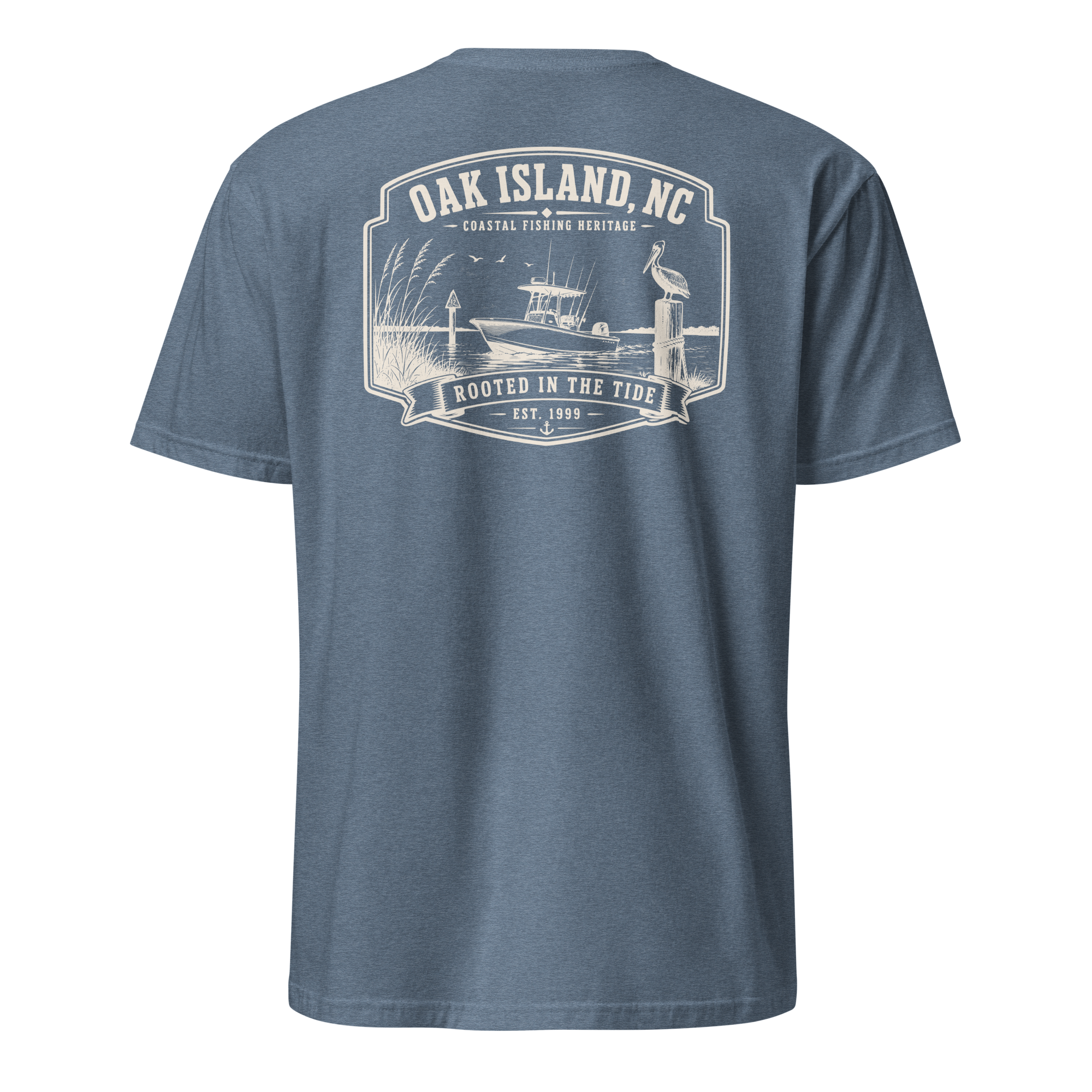 Oak Island, NC - Rooted In The Tide - Unisex T-Shirt